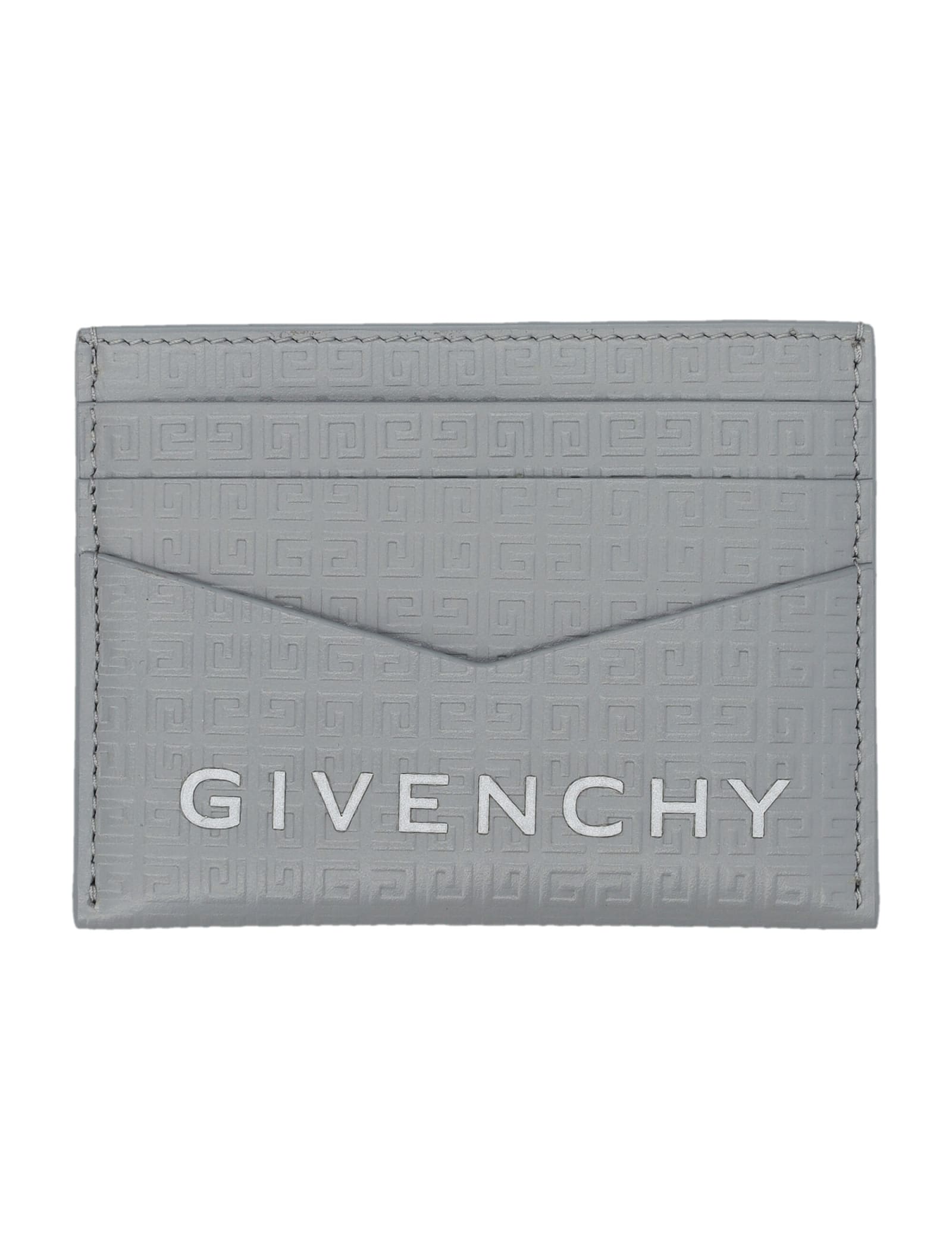 Shop Givenchy Card Holder 2x3 Cc In Light Grey