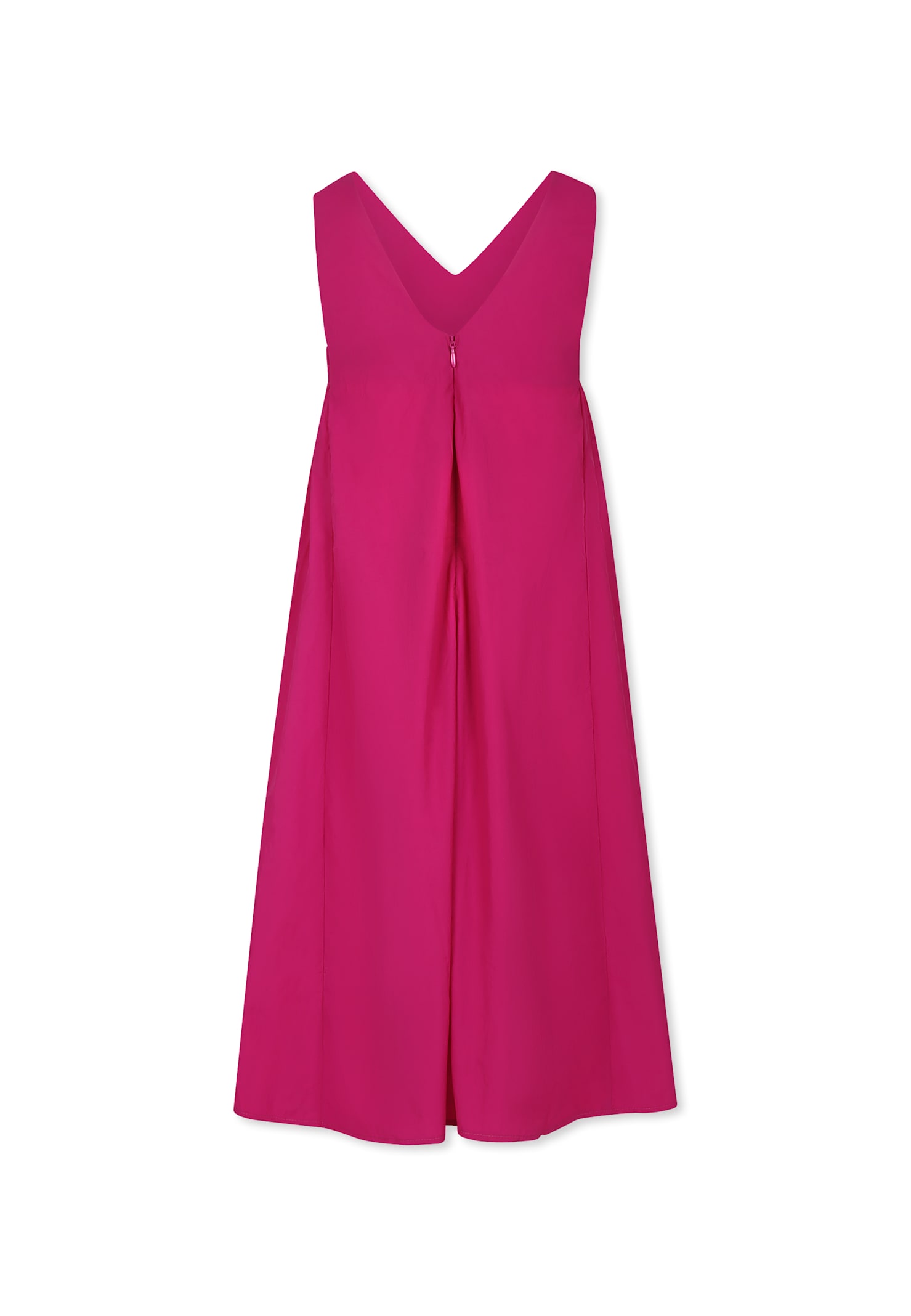 Dkny Fuchsia Dress For Girl With Logo In Fuchsia