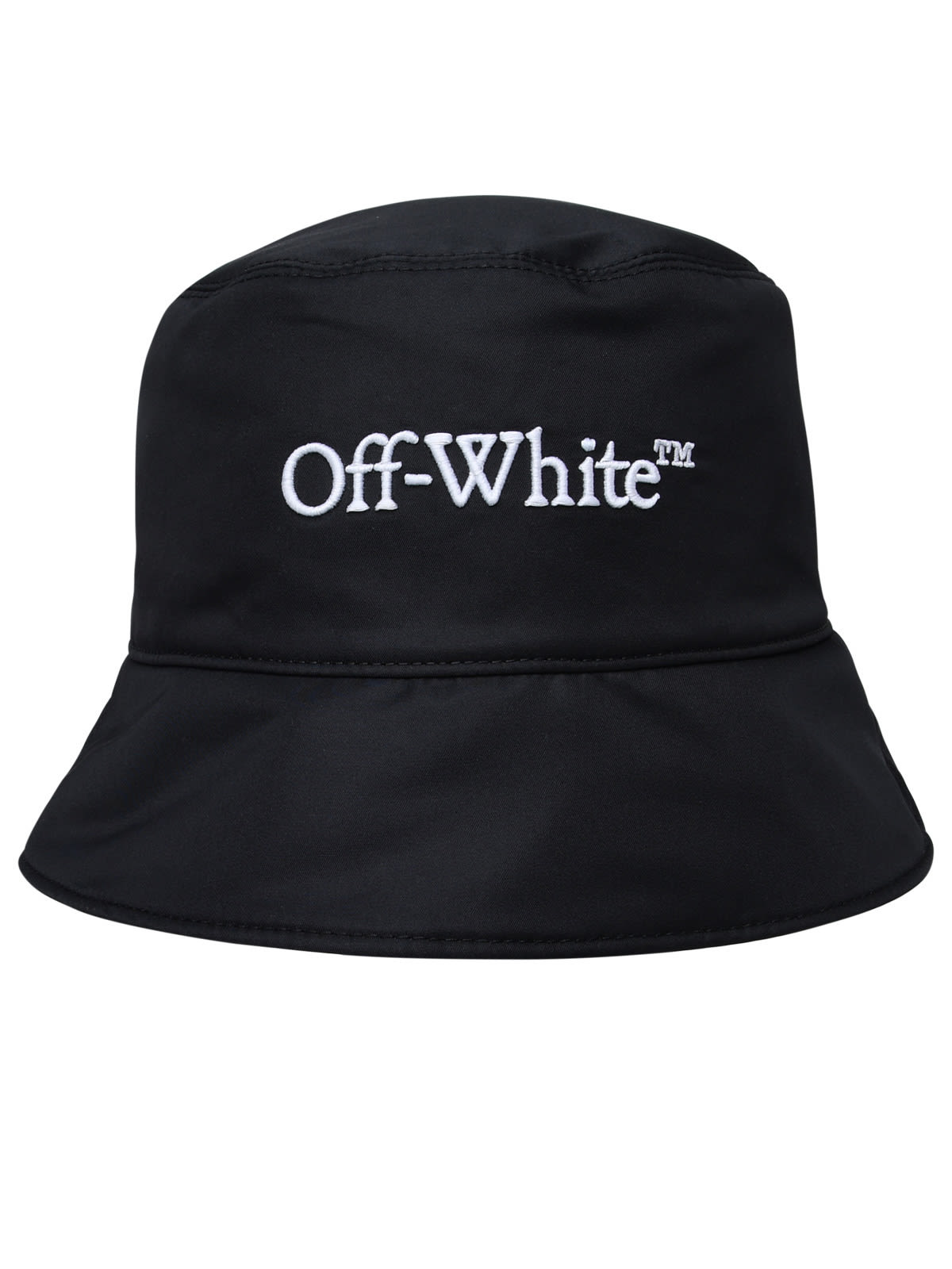 Shop Off-white Black Polyester Hat In Black/white