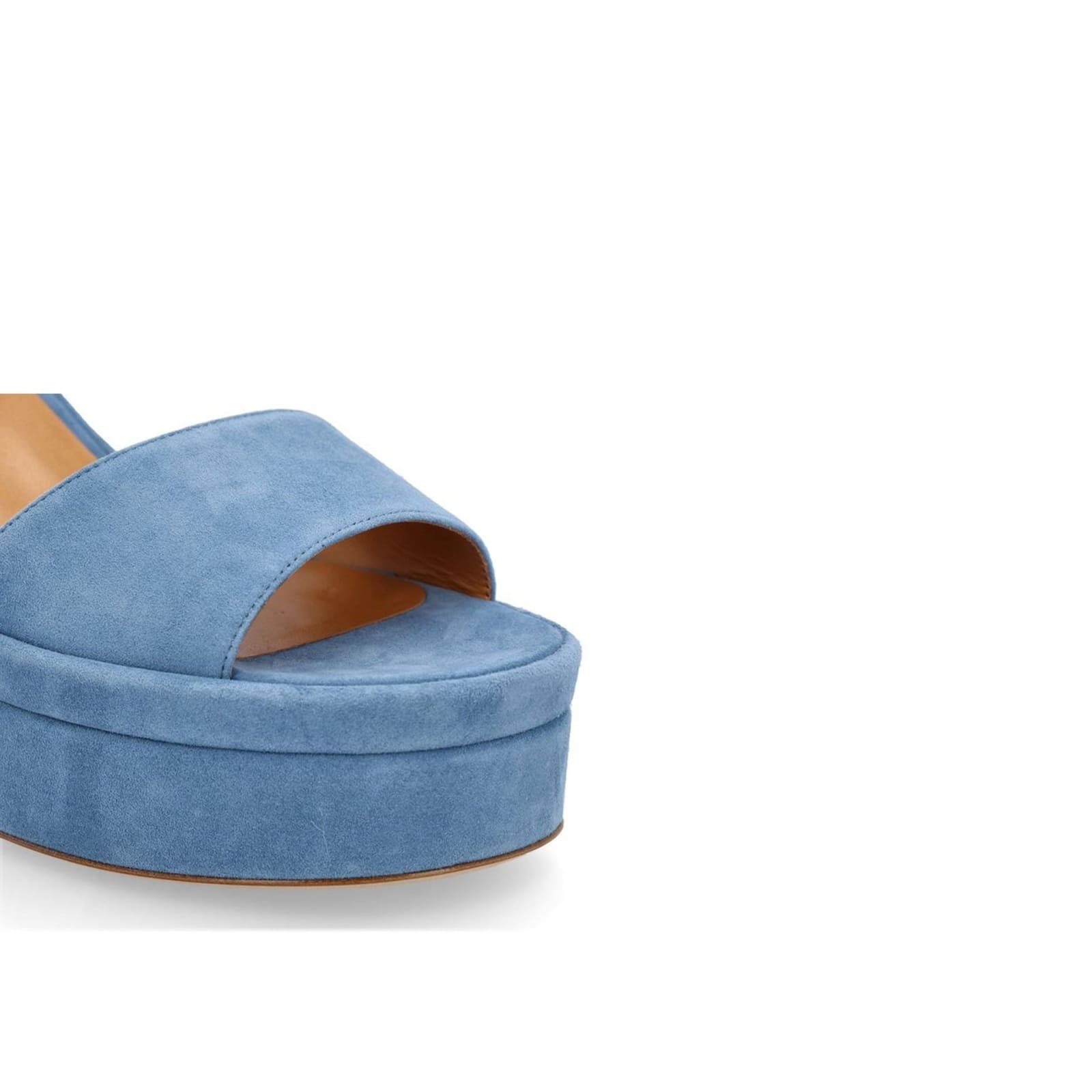 Shop Chloé Platform Sandals In Blue
