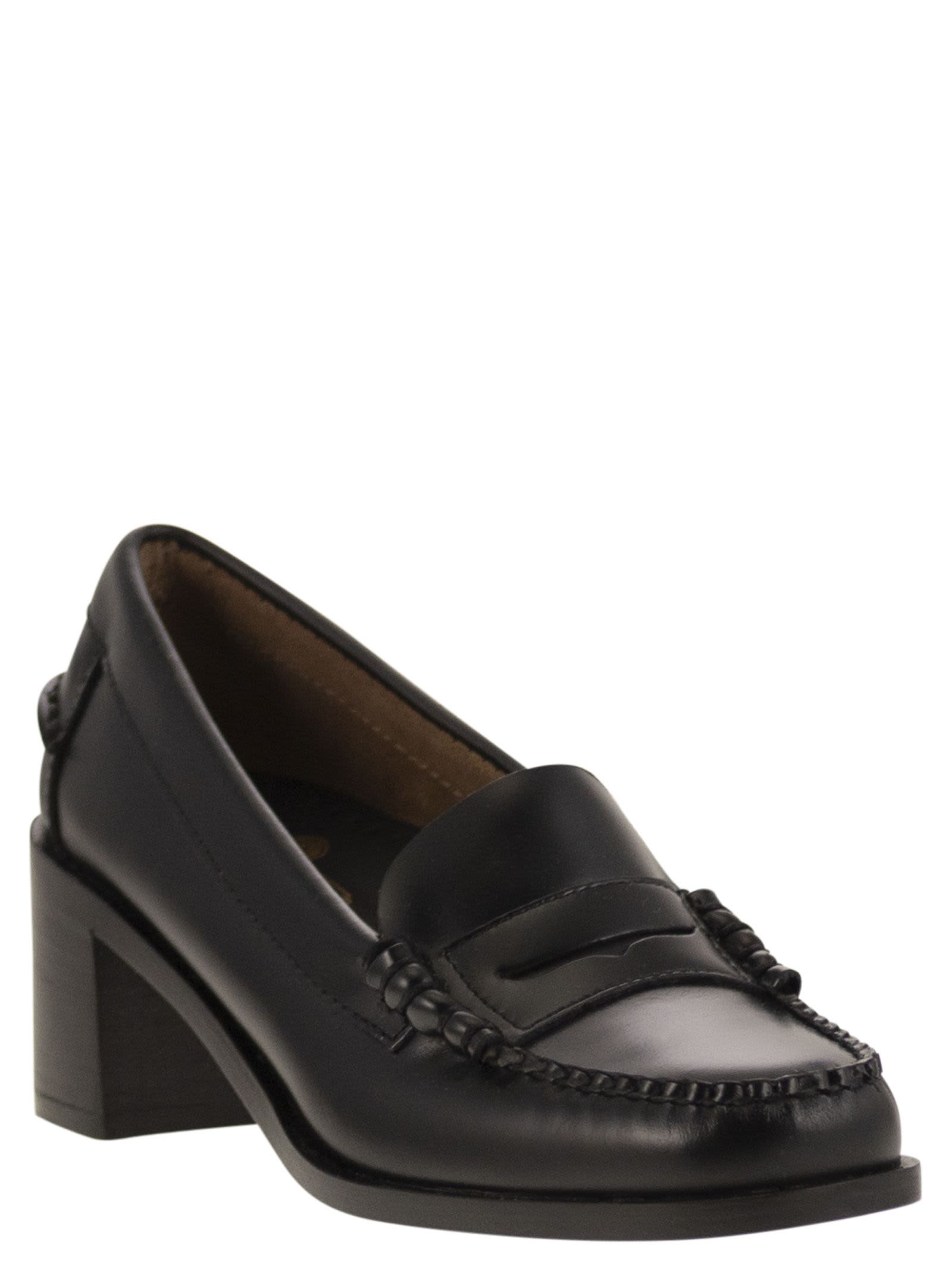 Sebago 60mm Leather Loafers In Black