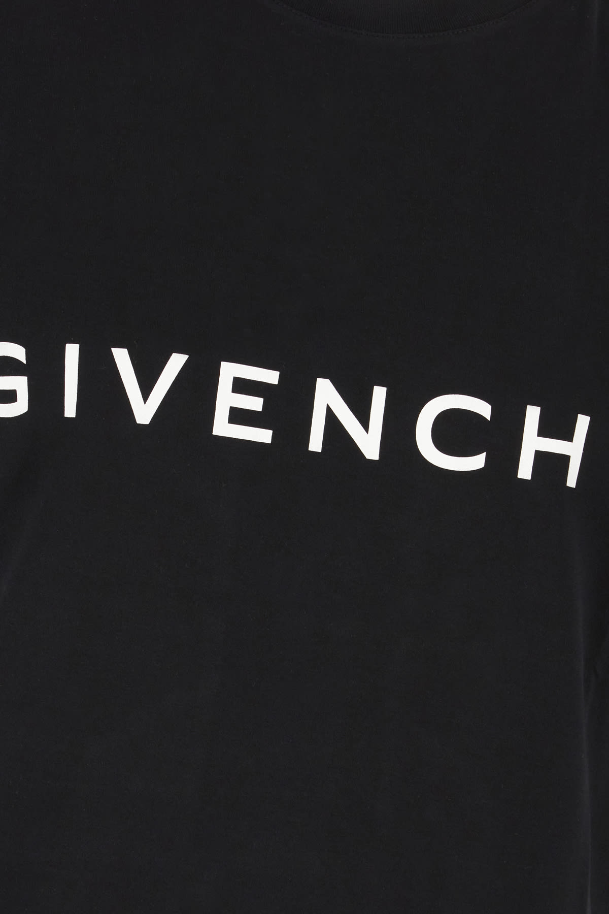 Shop Givenchy Black Cotton T-shirt In 001