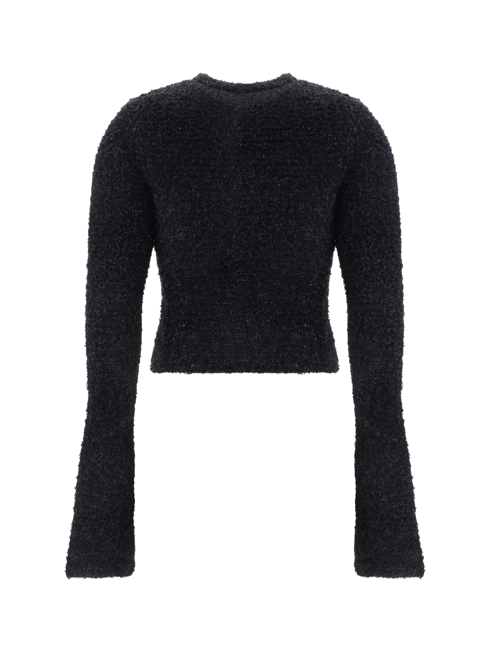 Shop Balenciaga Cardigan In Black