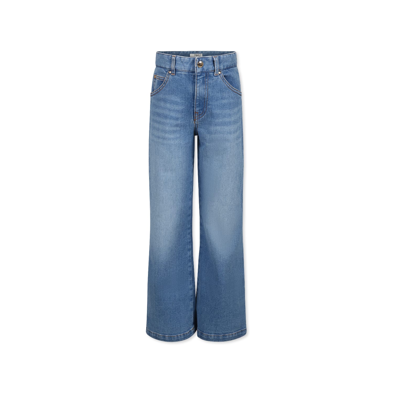 Chloé Belt-loop Jeans In Denim