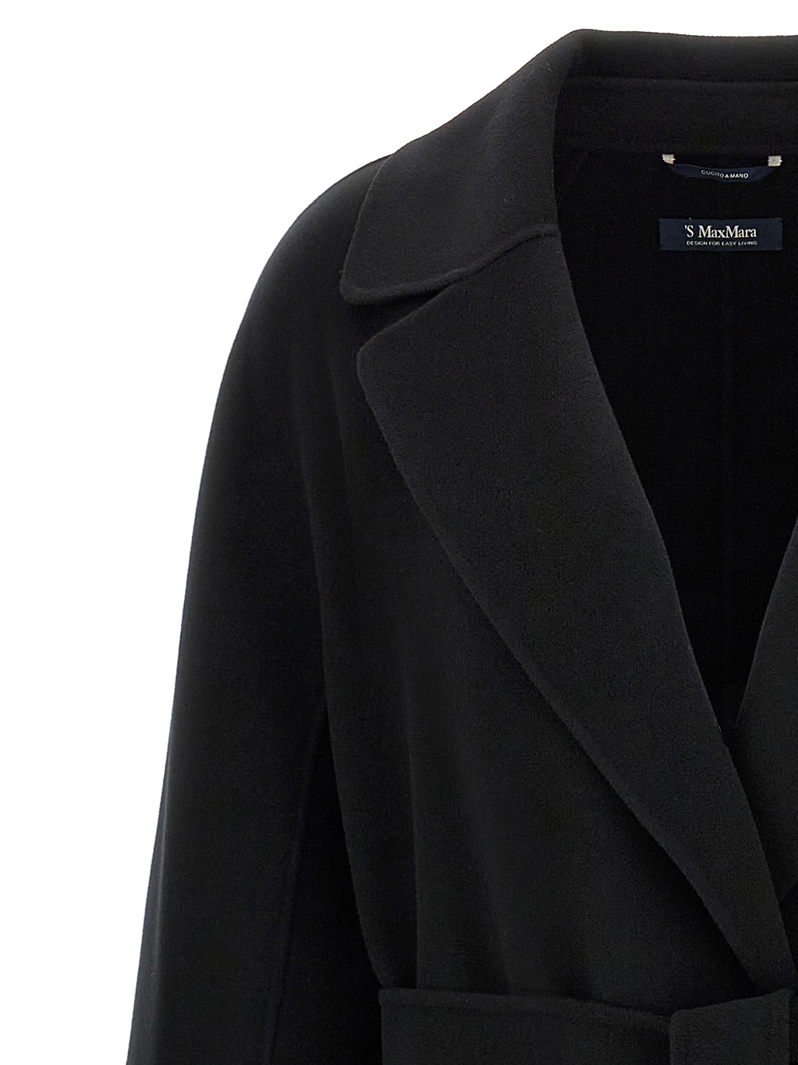Shop 's Max Mara Elisa Coat In Black