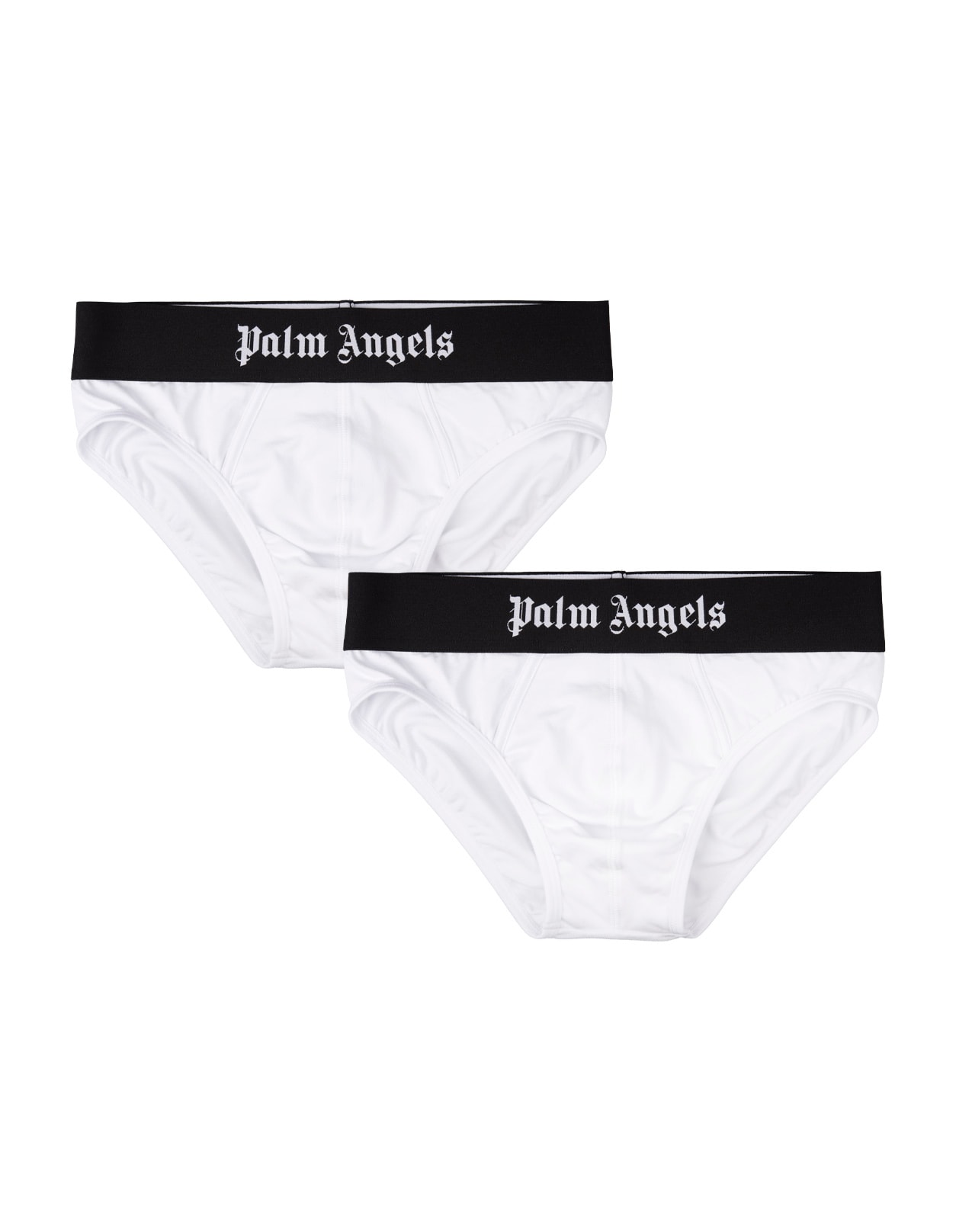 Palm Angels White 2-piece Briefs Set With Logo Band