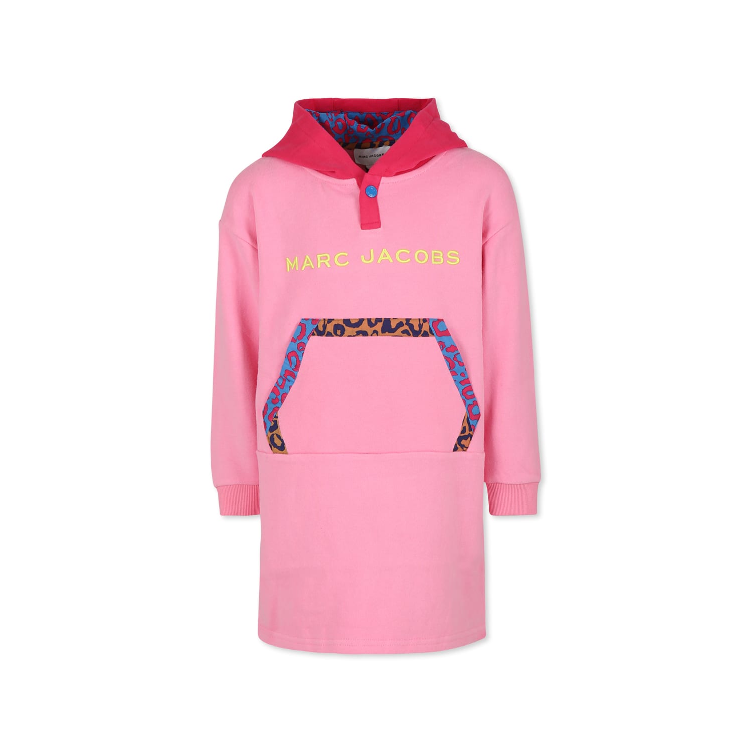 Marc Jacobs Pink Dress For Girl With Logo In Pink
