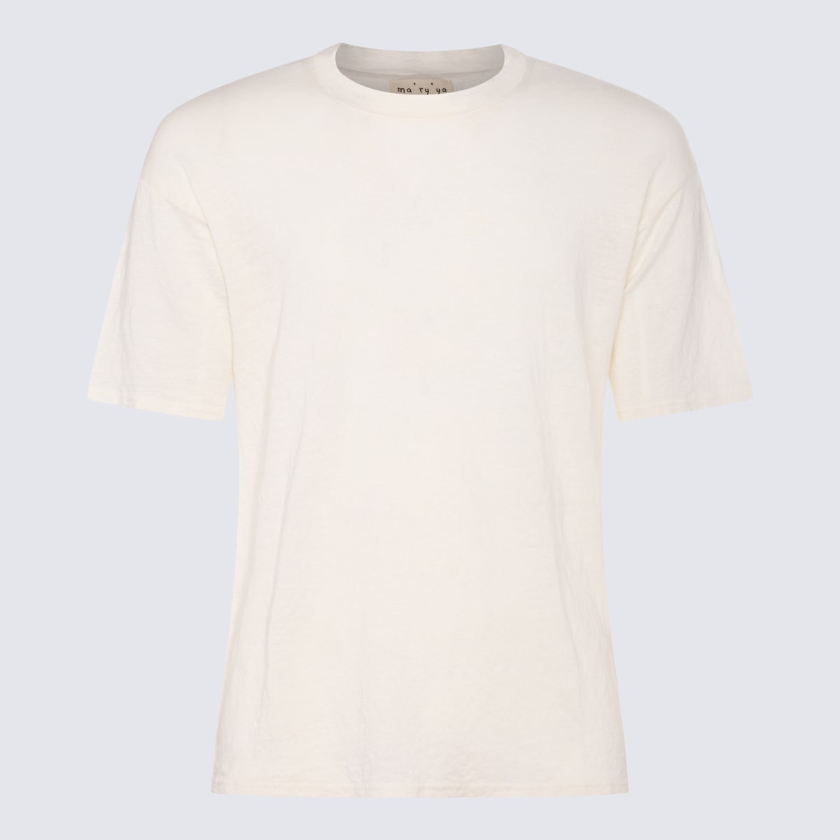 Shop Ma'ry'ya White Linen T-shirt