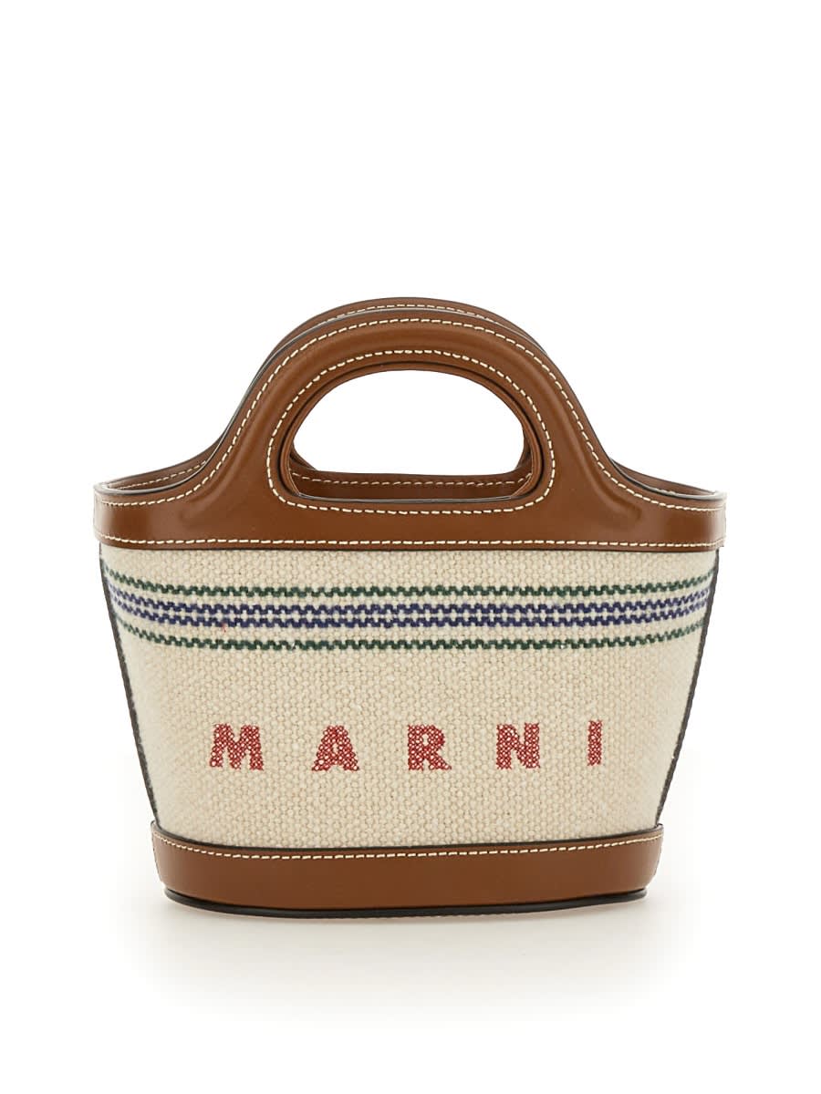 Shop Marni Micro Tropicalia Bag In Multicolour