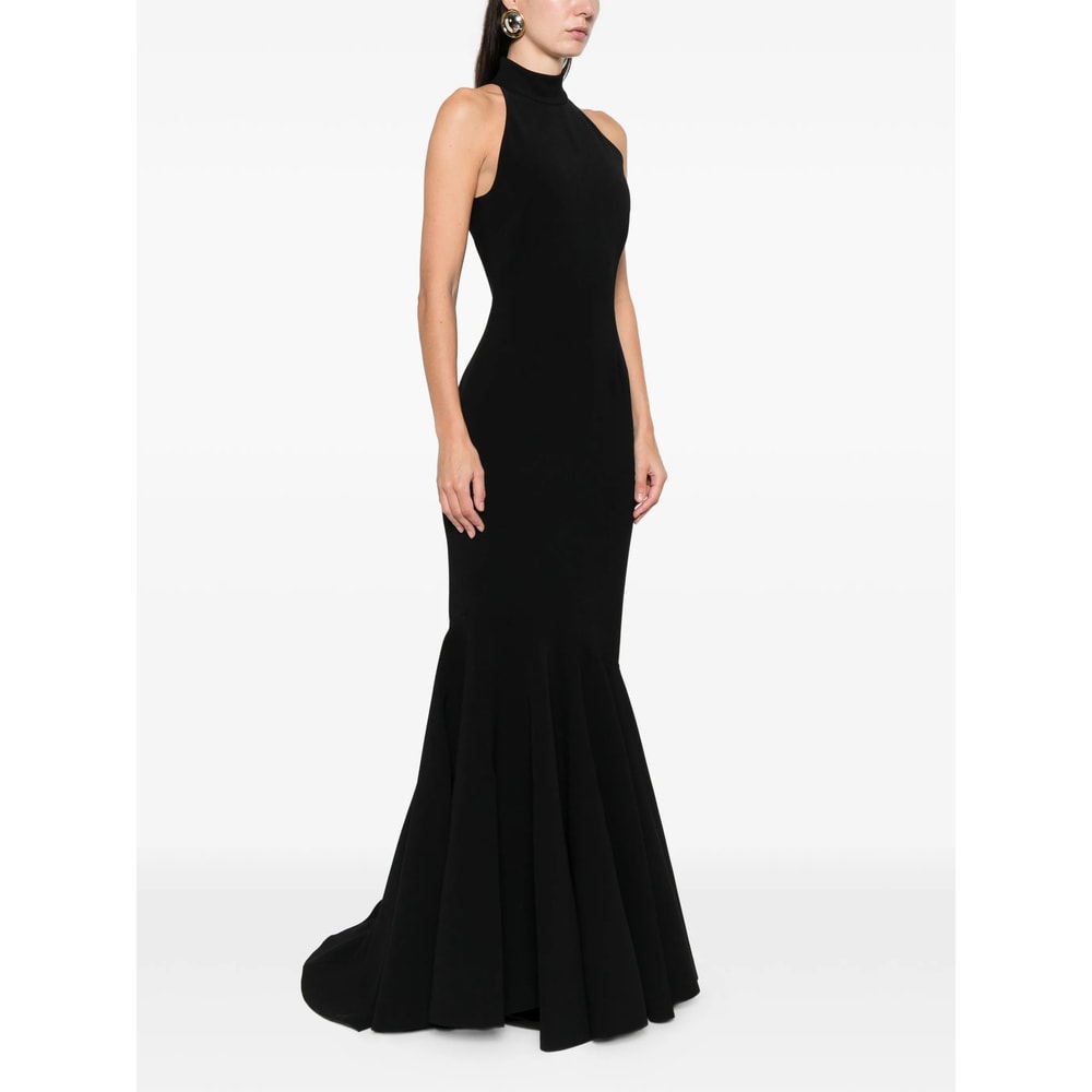 Solace London Halterneck Maxi Dress In Black