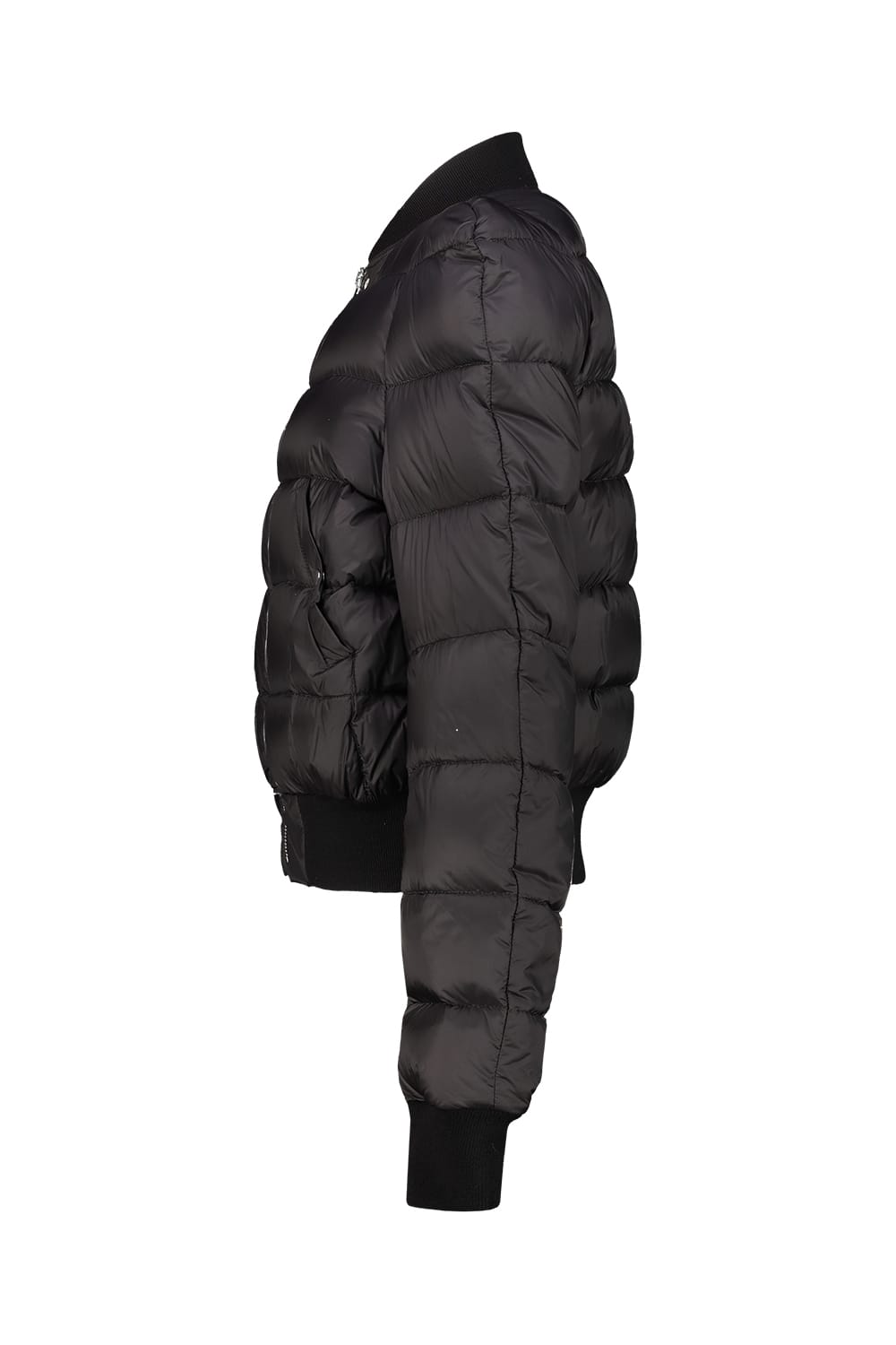 Rick Owens Concordians Duvet Flight Jacket In Black