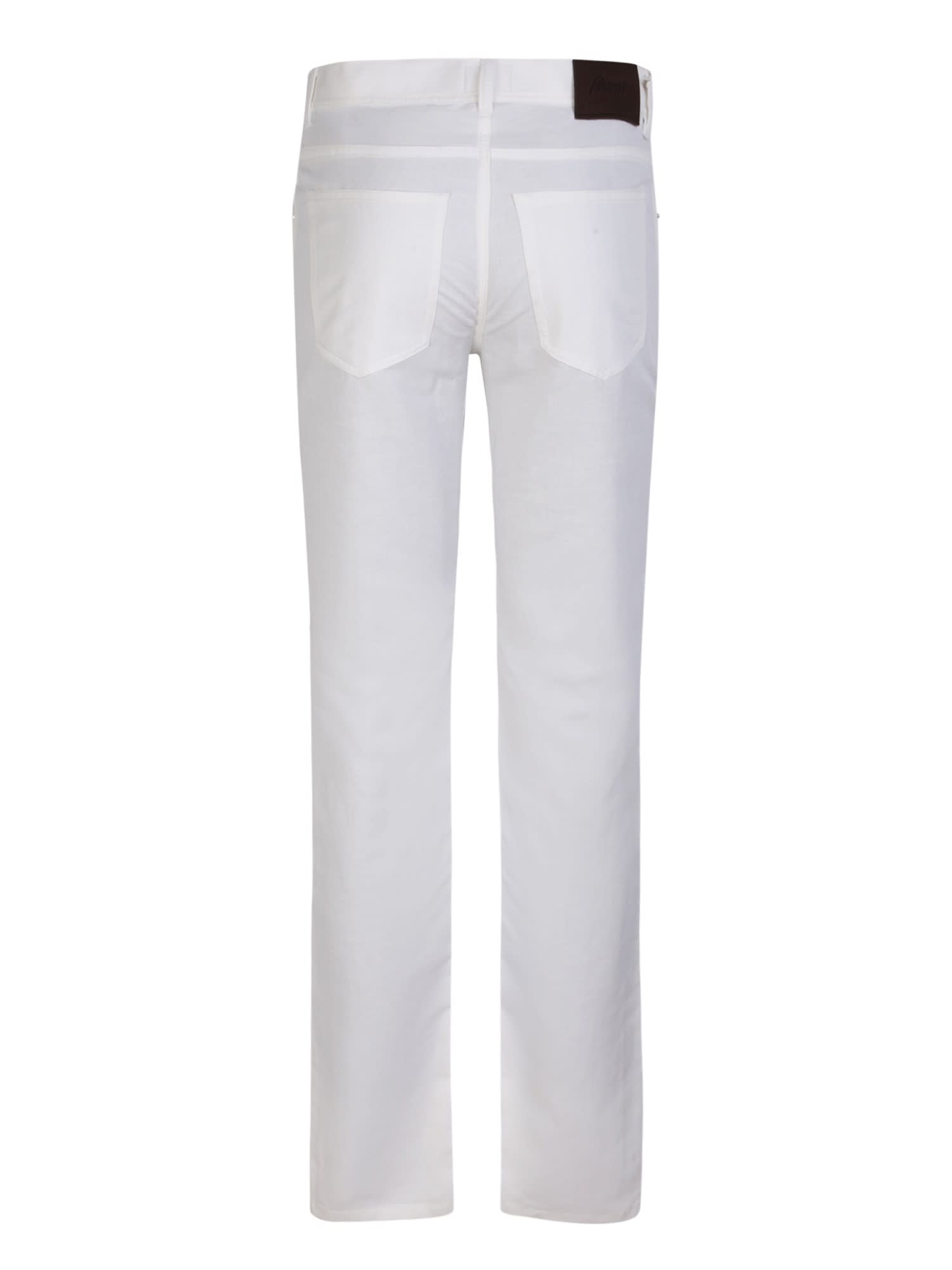 Shop Brioni Meribel White Trousers