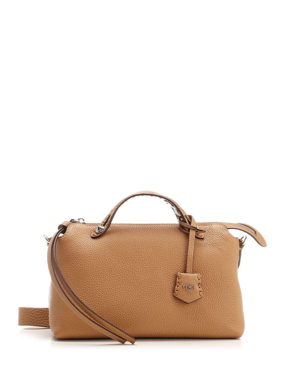 Shop Fendi By The Way Medium Satchel Bag In Beige