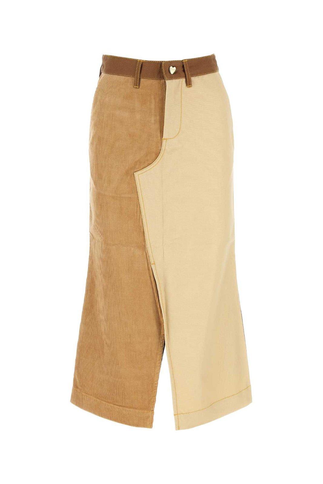 MARNI X CARHARTT PANELLED MIDI SKIRT