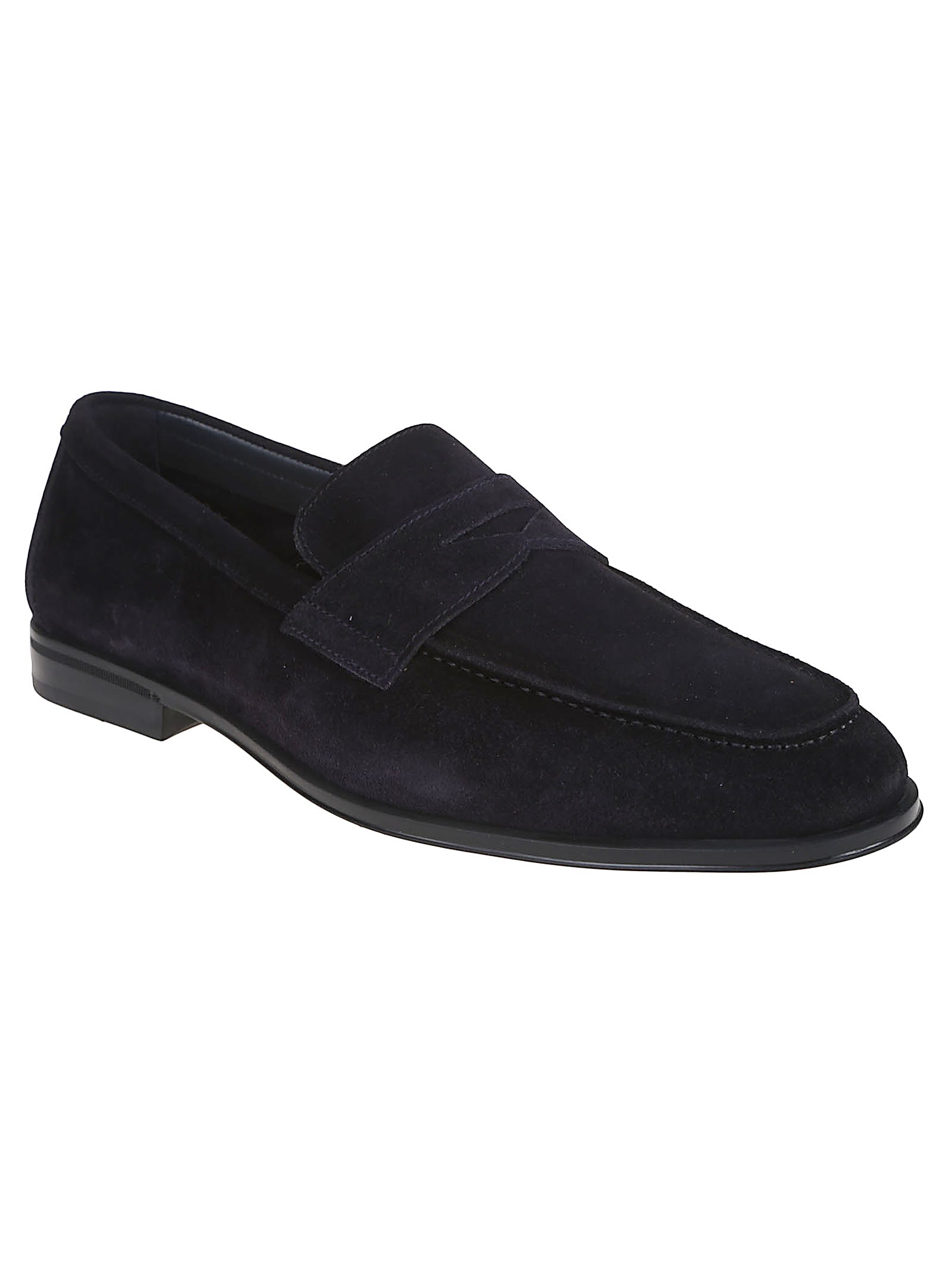 Doucal's 'standford' Black Slip-on Loafers