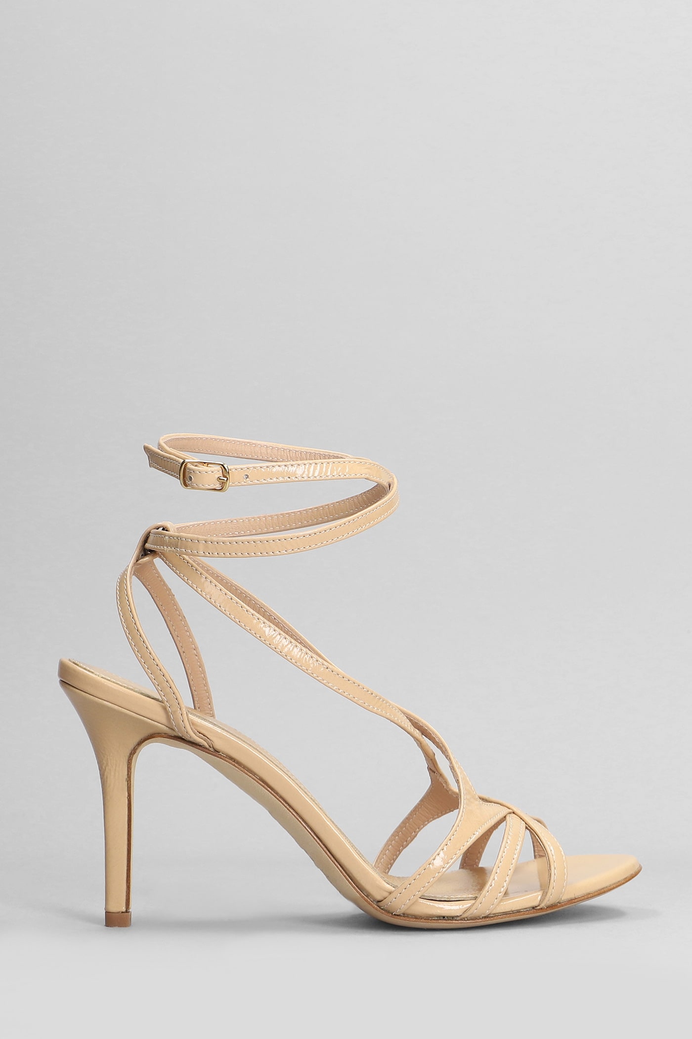 Shop The Seller Sandals In Beige Leather