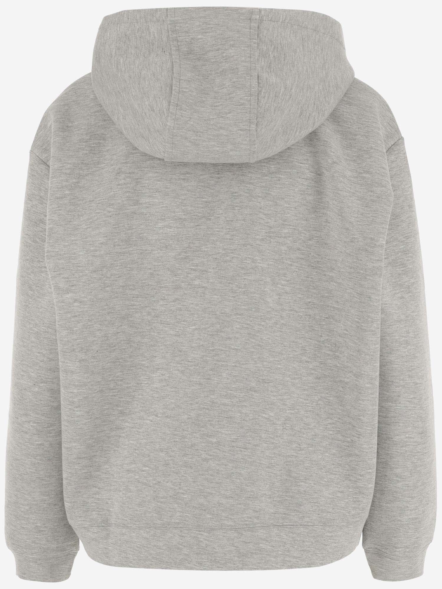 Shop Pinko Viscose Blend Sweatshirt With Logo In Grey