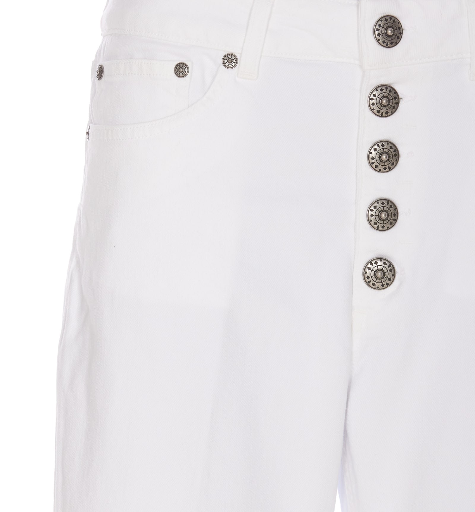 Shop Dondup Koons Gioiello Jeans In White