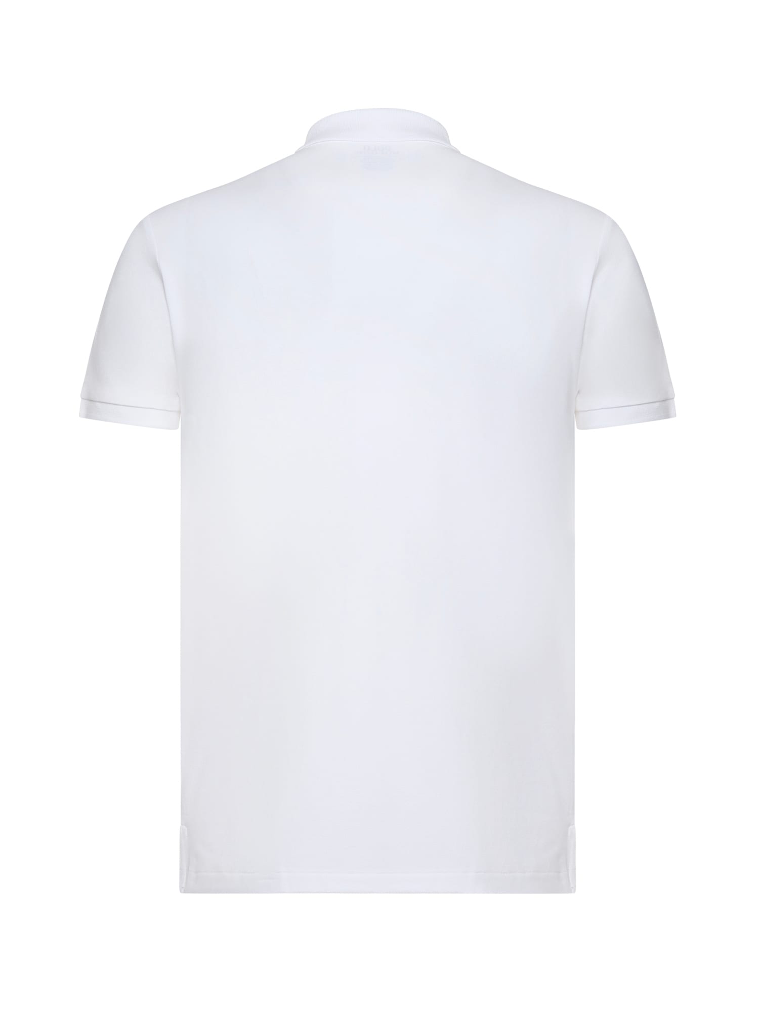 Polo Ralph Lauren Cotton Polo Shirt With Frontal Embroidered Logo In White
