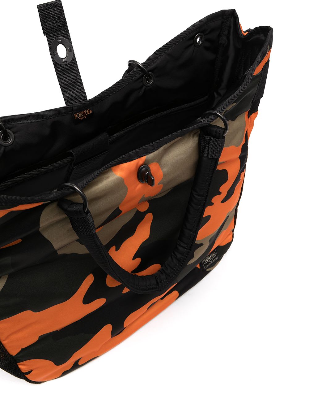 Porter Camo Print Logo Tote In Multi