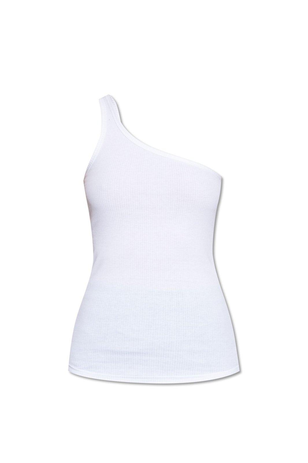 Shop Isabel Marant One-shoulder Stretch Top In White