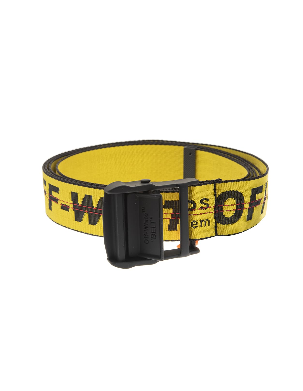 Off-white Yellow Man Industrial With Black Logo In Yellow/black | ModeSens