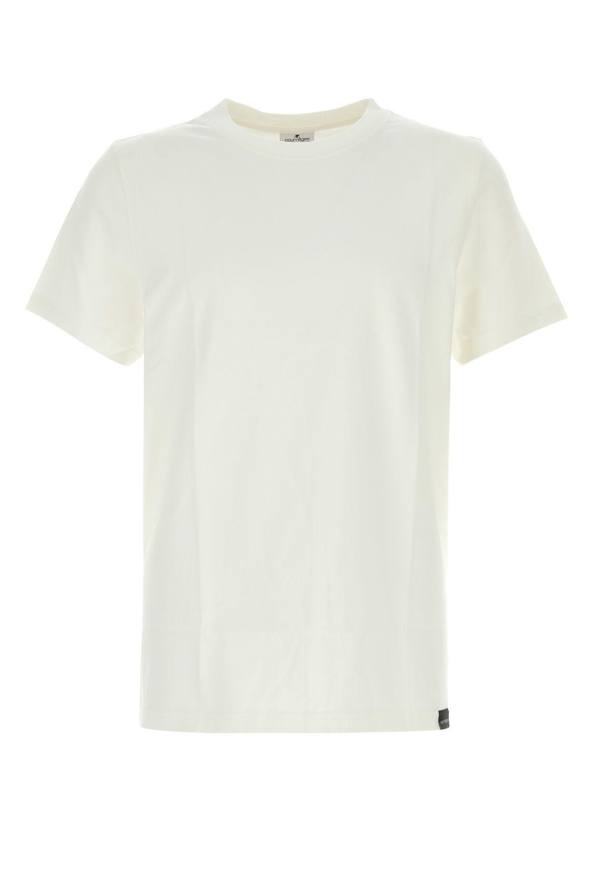 Courrèges White Cotton T-shirt