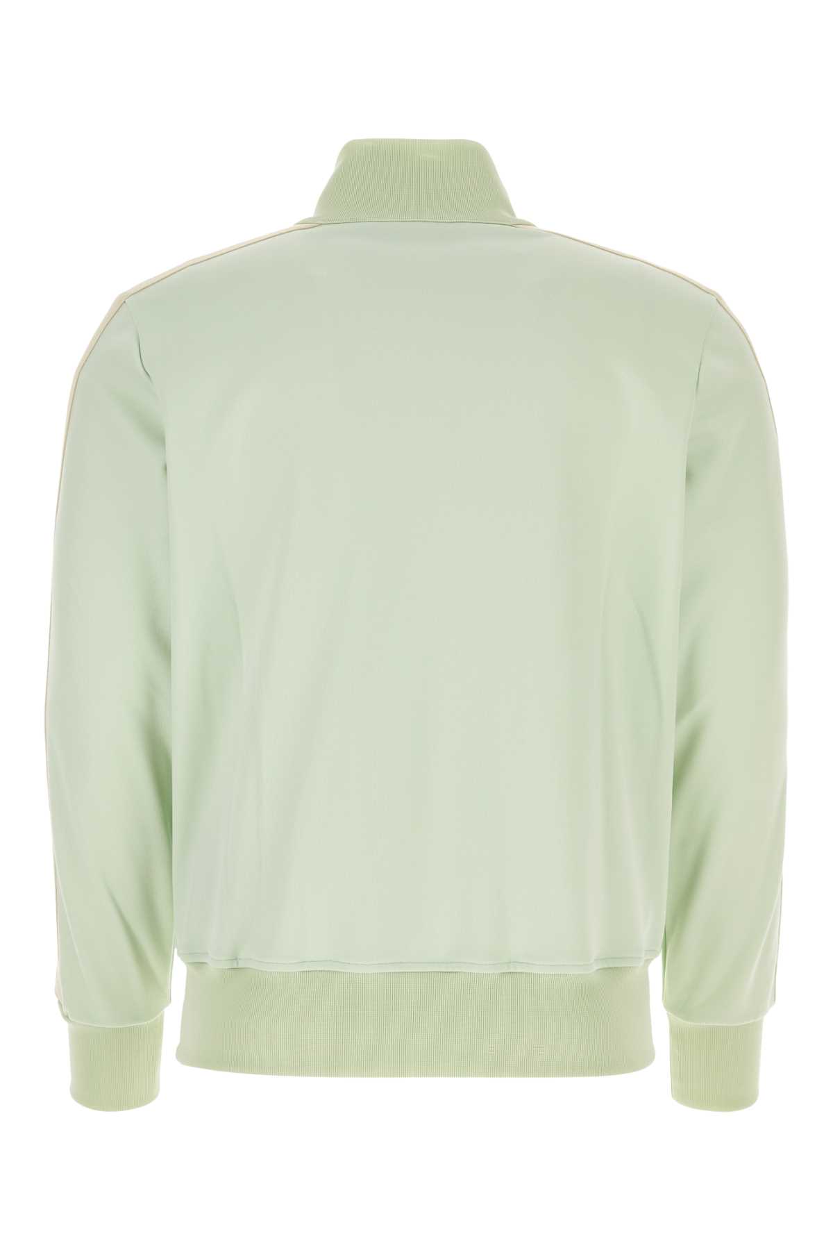 Shop Palm Angels Mint Green Polyester Sweatshirt In Mintoff