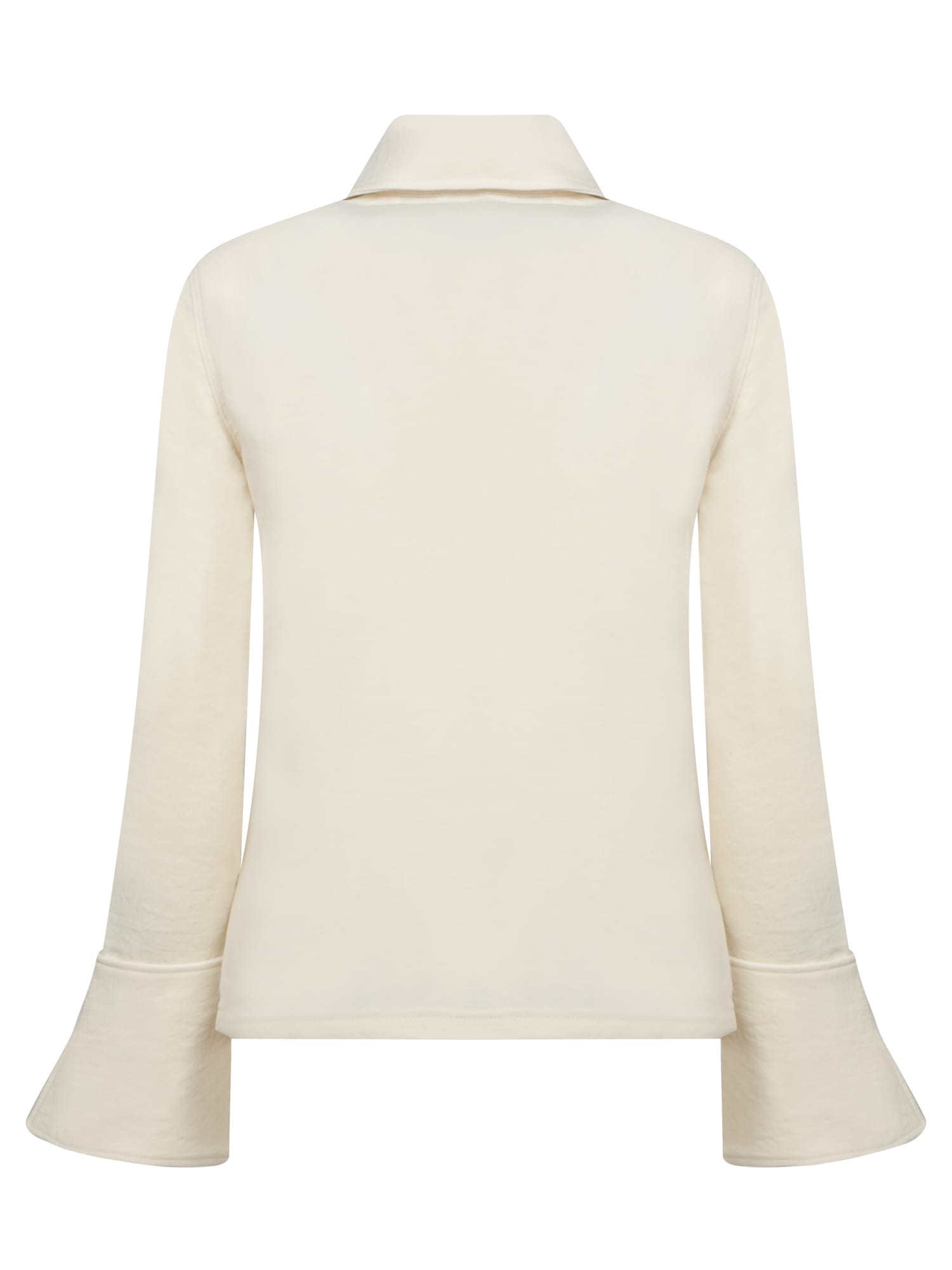 Shop Jw Anderson White Henley Zip Sweater