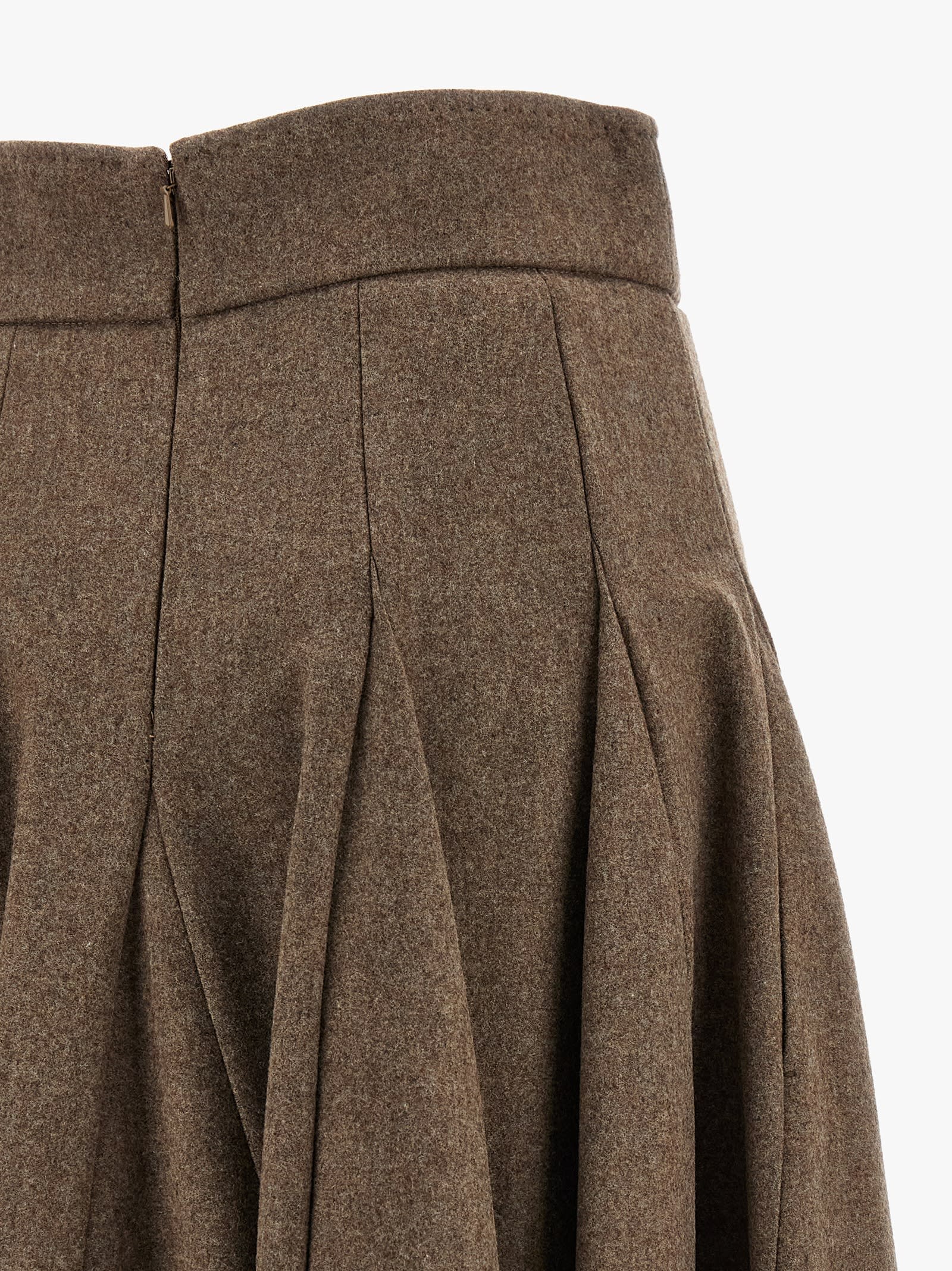 Max Mara Bellico 1234 Skirt In Brown
