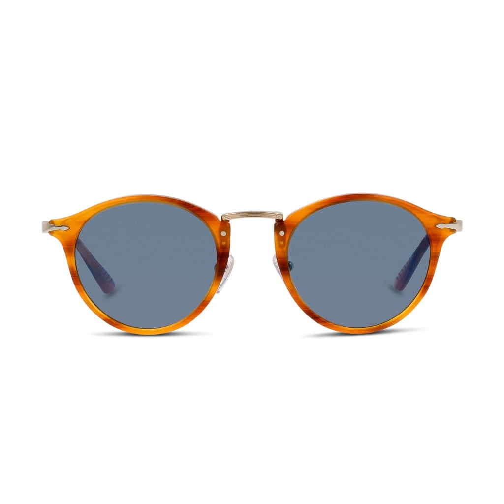 Persol Calligrapher Round Frame Sunglasses In Blue