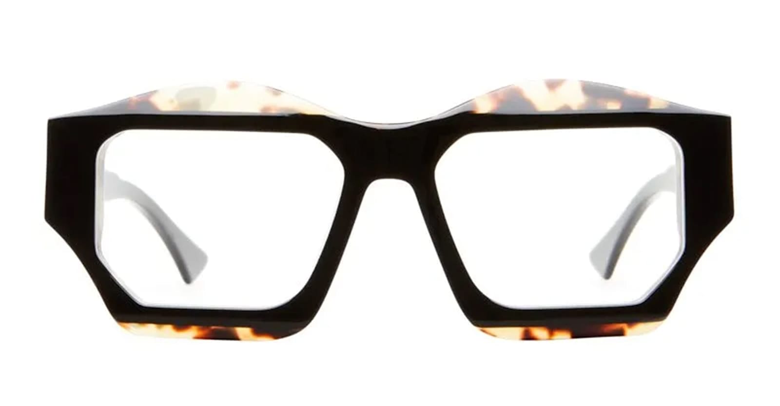 Kuboraum Mask F4 - Havana Black Shine Rx Glasses In Black