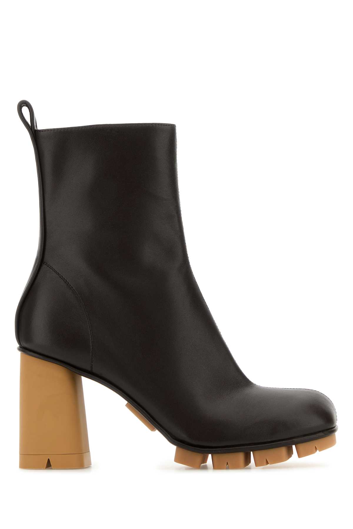 Shop Bottega Veneta Dark Brown Nappa Leather Shore Ankle Boots In Renoirfondant