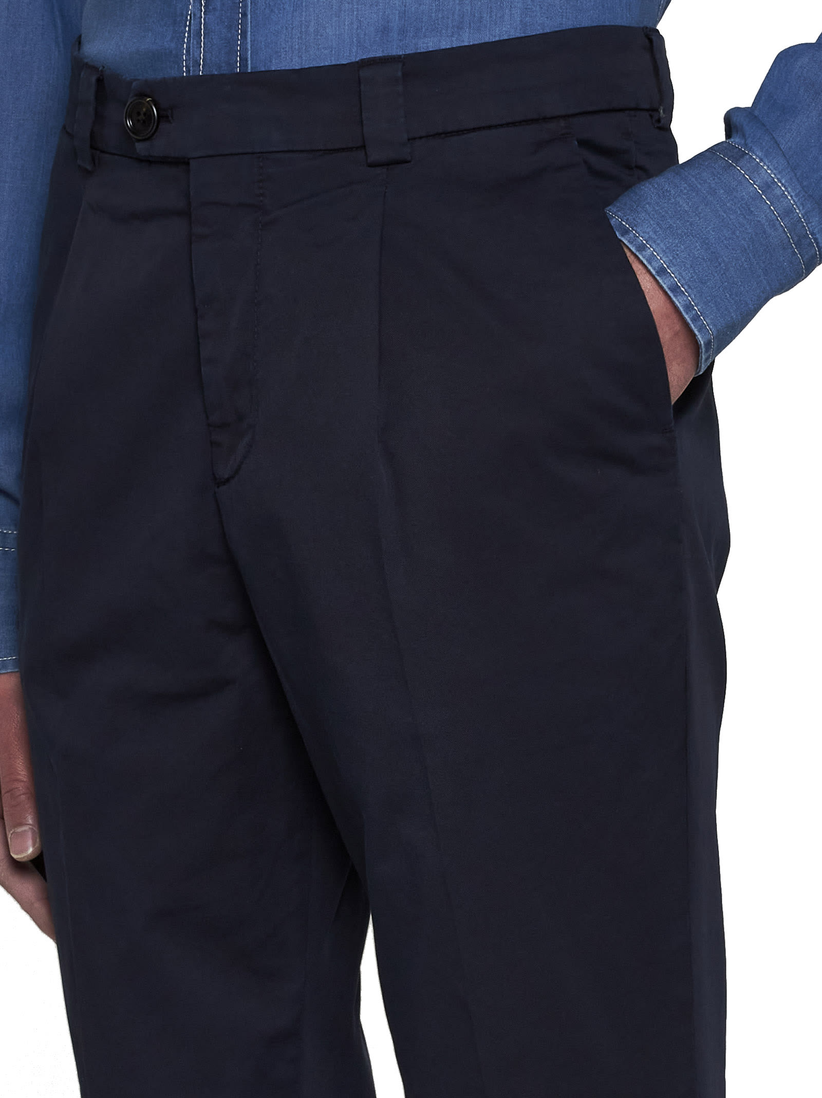 Brunello Cucinelli Pants In Blue