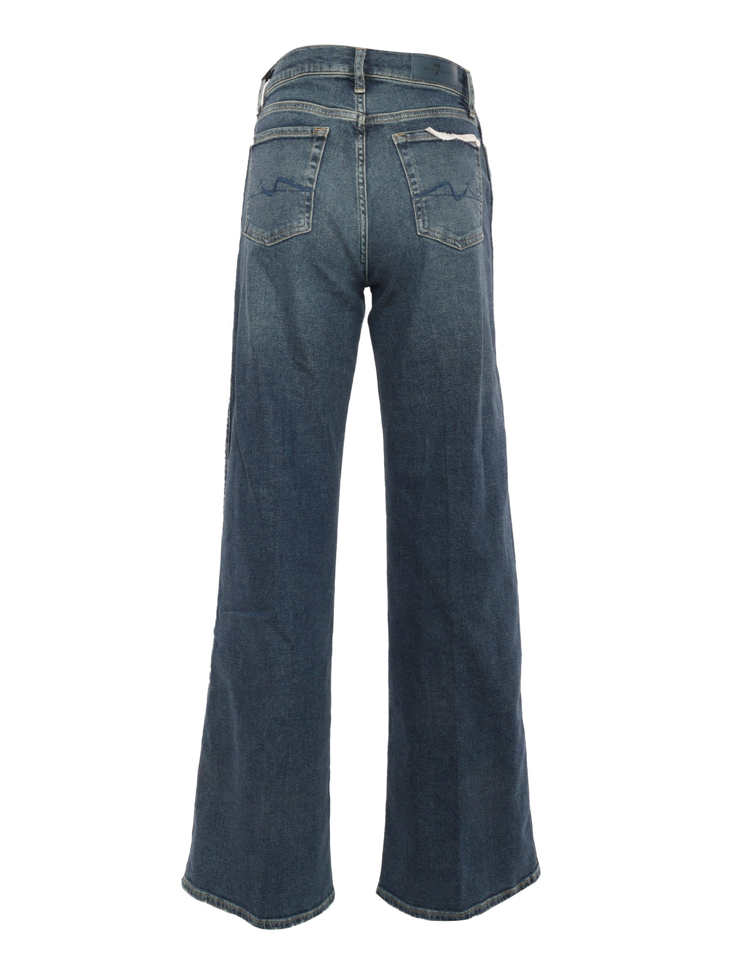 7 For All Mankind Lotta Wide-leg Jeans In Blue