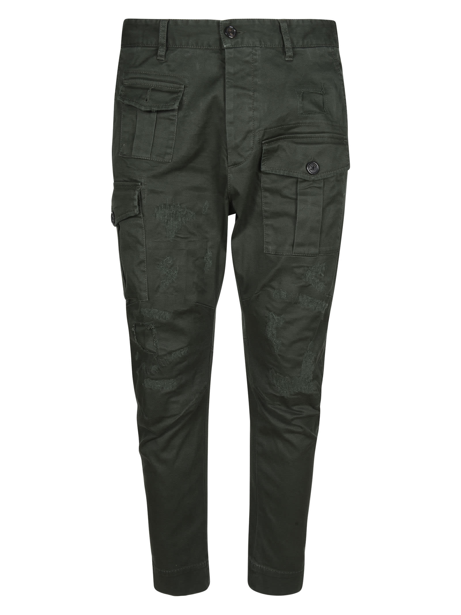 Dsquared2 Multi Cargo Pocket Detail Buttoned Trousers