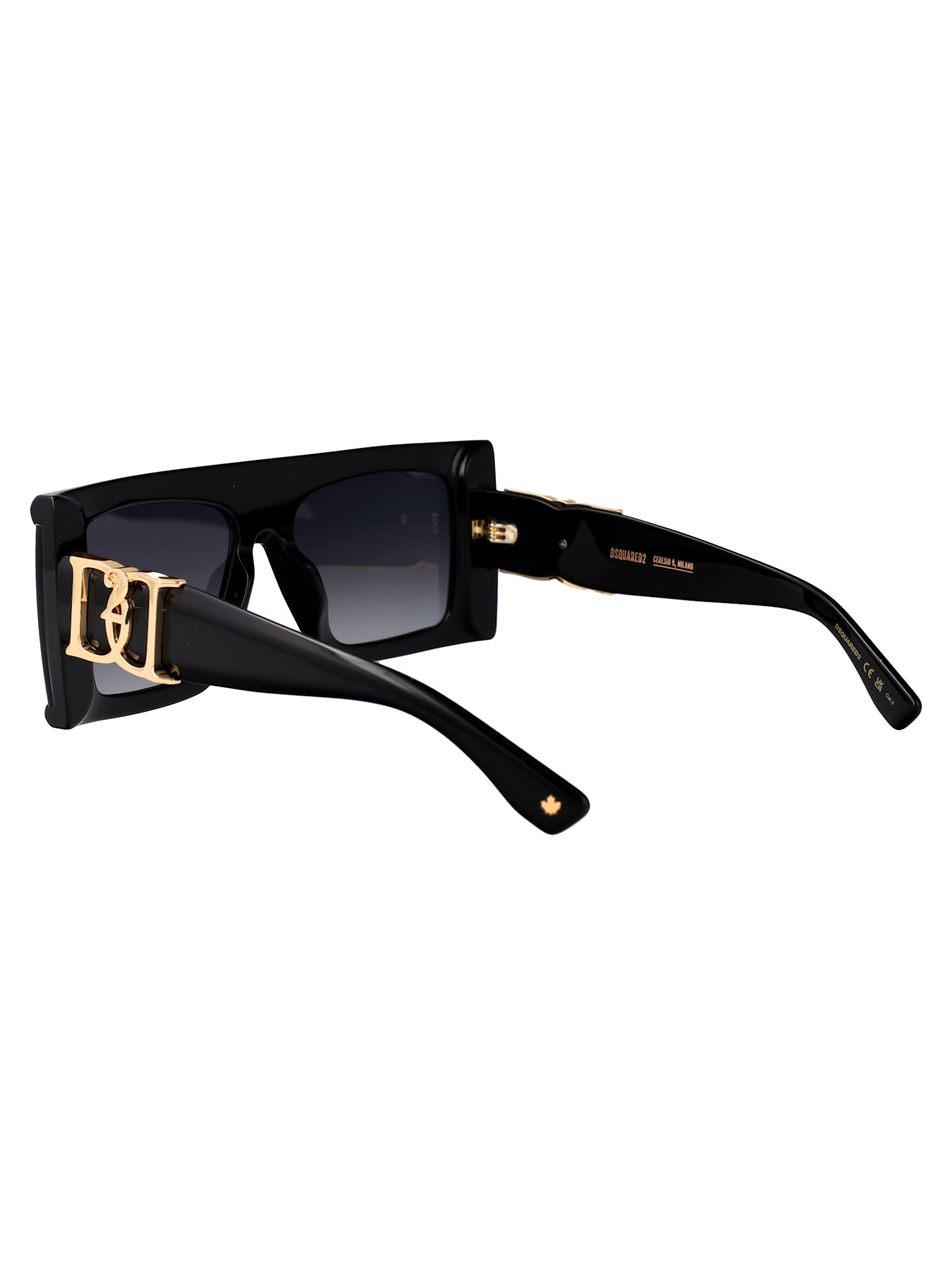 Dsquared2 Black Acetate Sunglasses In Black