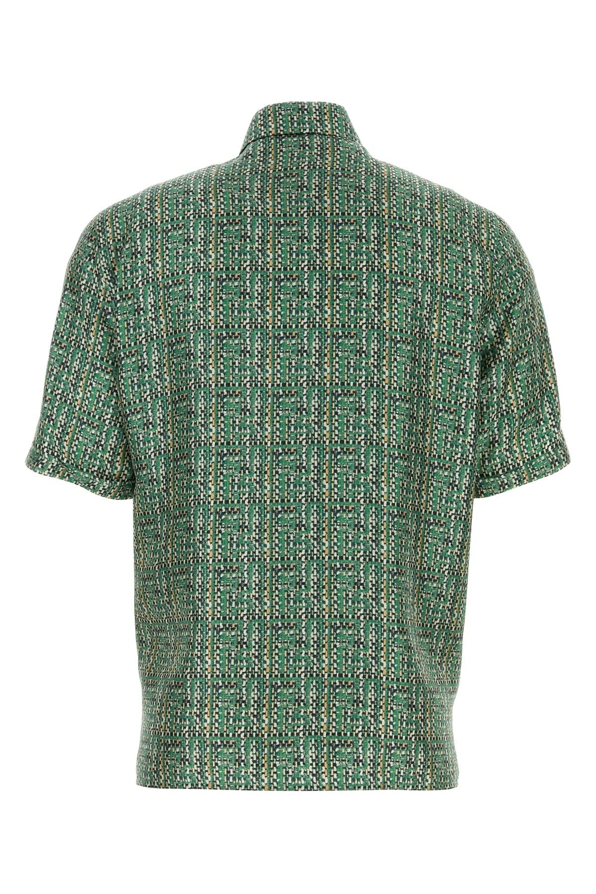 Shop Fendi Camicia In Greenmint