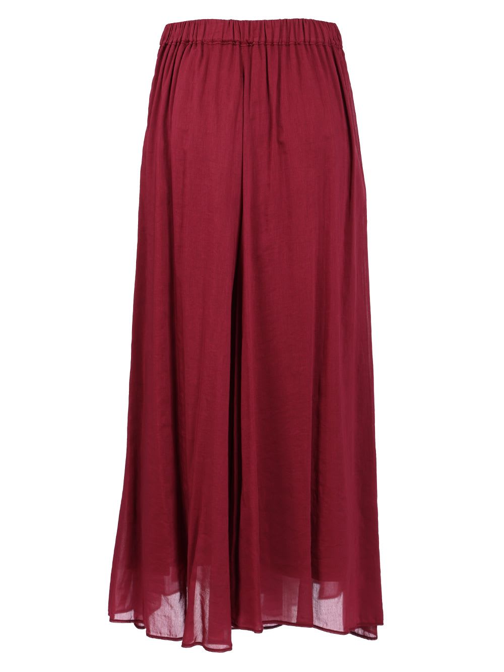 Shop Forte Forte Long Voile Skirt In Red
