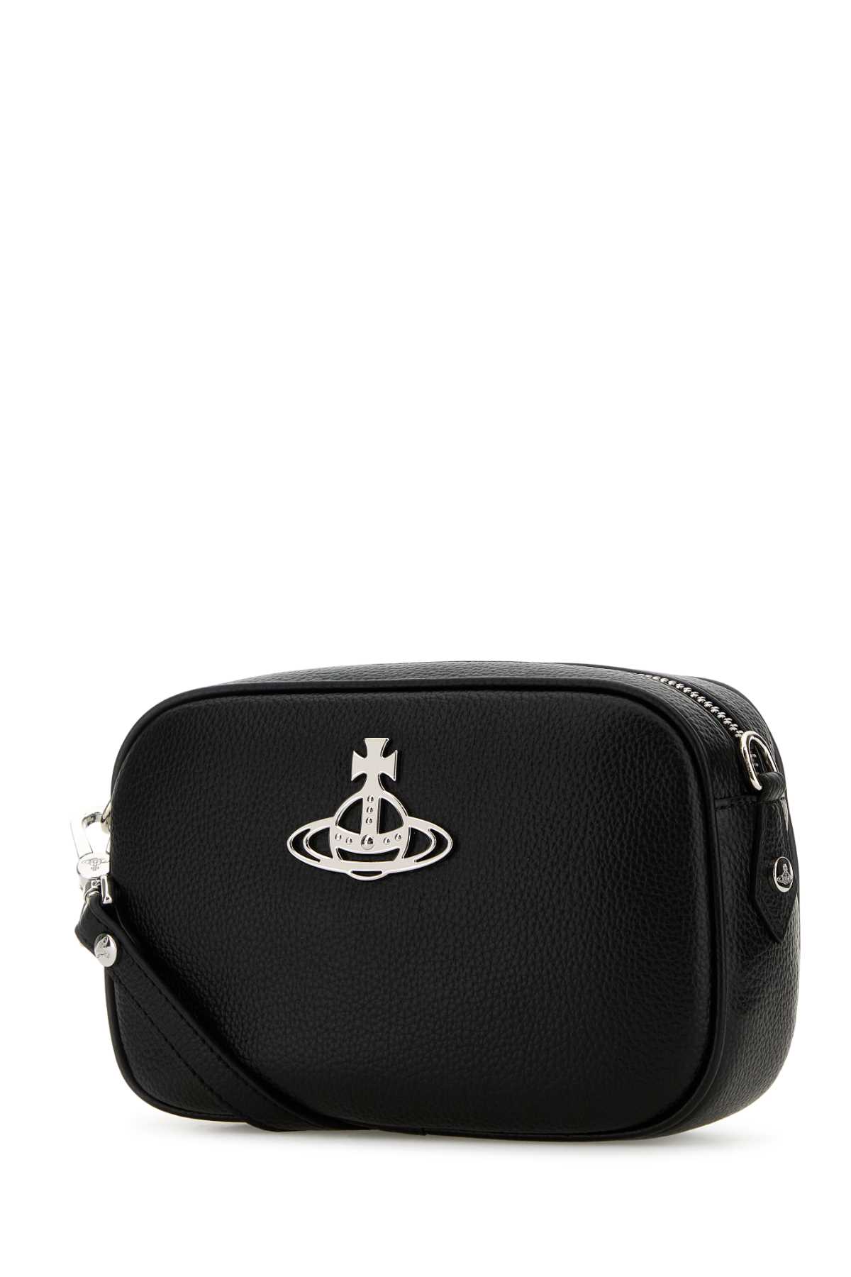 VIVIENNE WESTWOOD BLACK SYNTHETIC LEATHER ANNA CROSSBODY BAG 