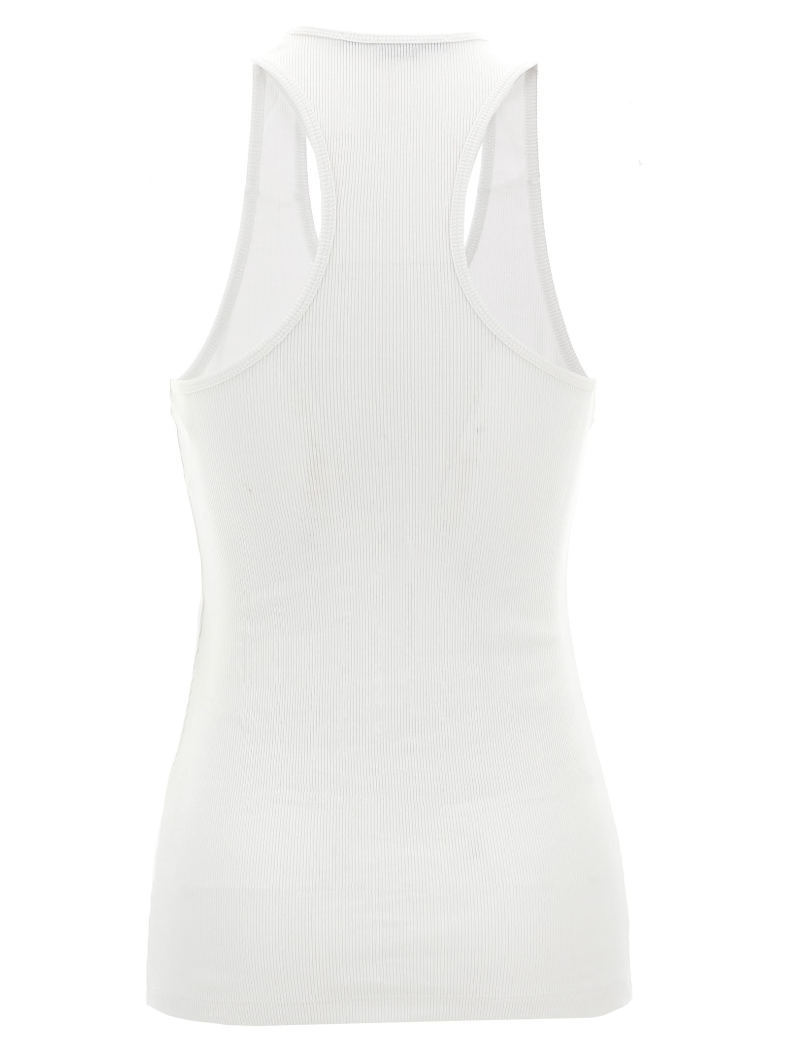 Shop Stella Mccartney About F* Time Tank Top In White