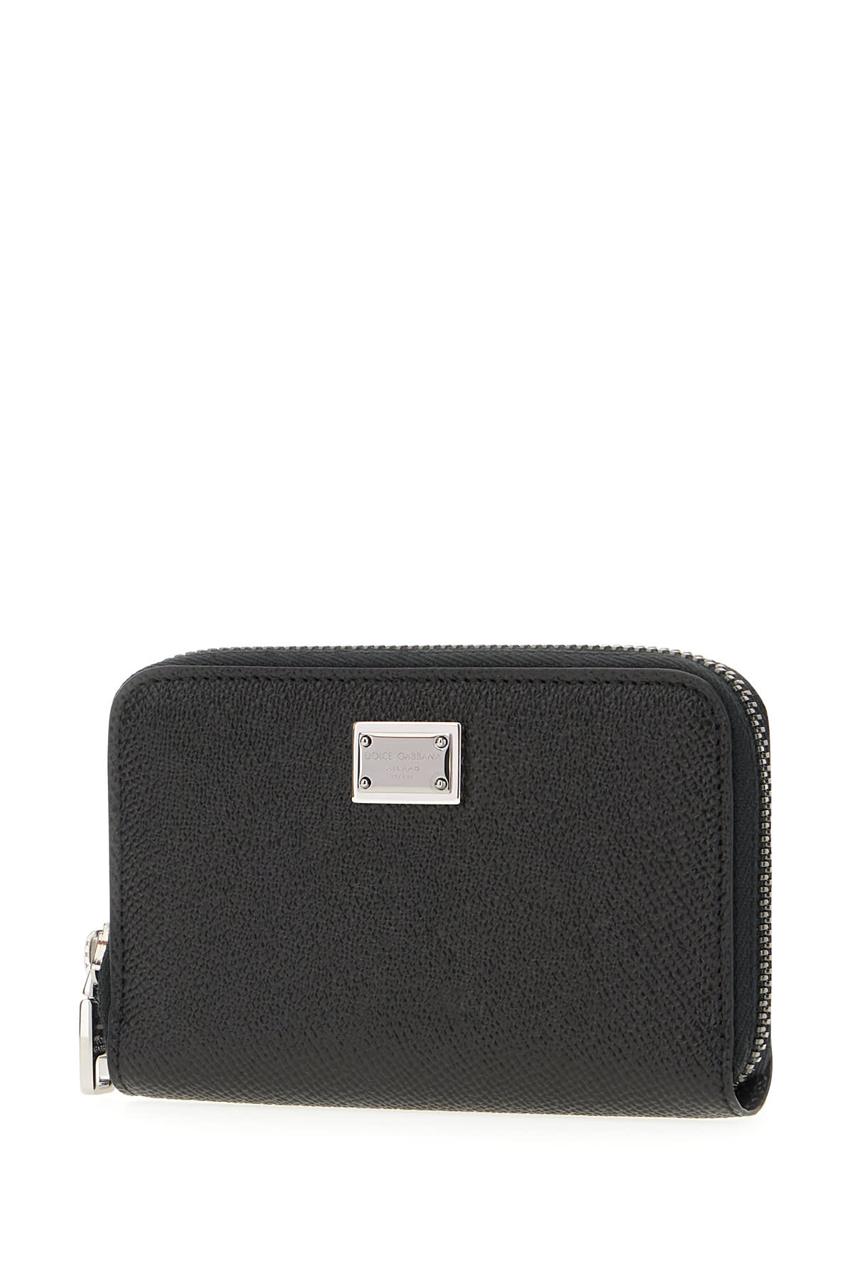 Shop Dolce & Gabbana Black Leather Wallet In Nero