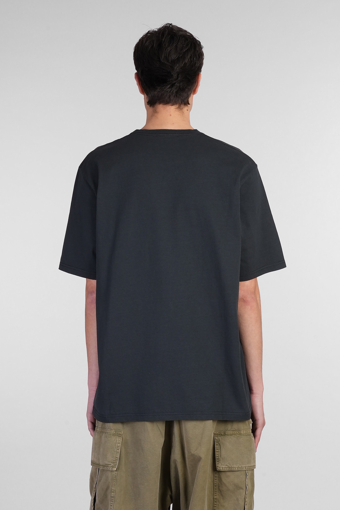 Alexander Mcqueen Alexander Mc Queen Faded Black Skull T Shirt In Black