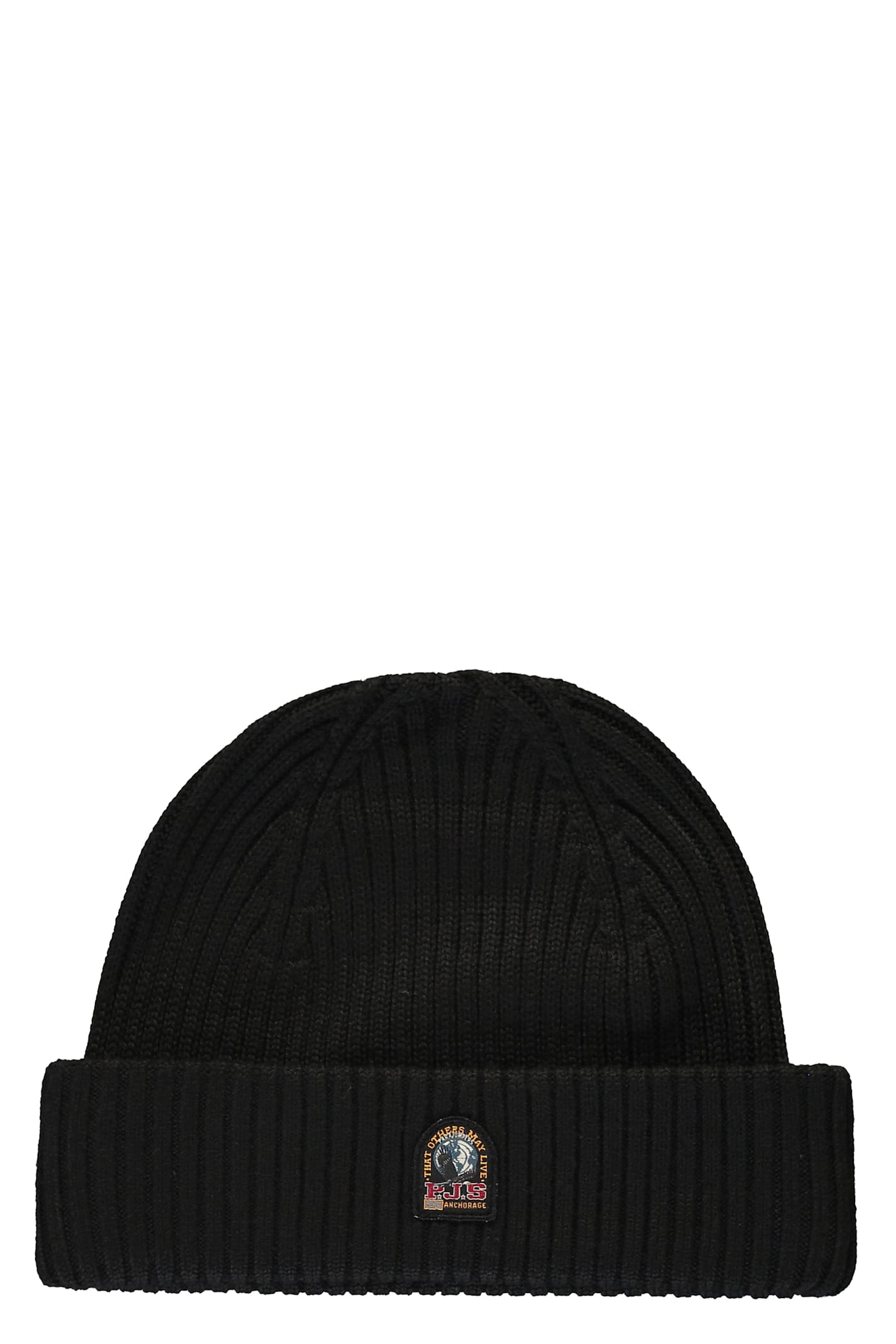 Parajumpers Hat In Black Knit Unisex Versatile In Black