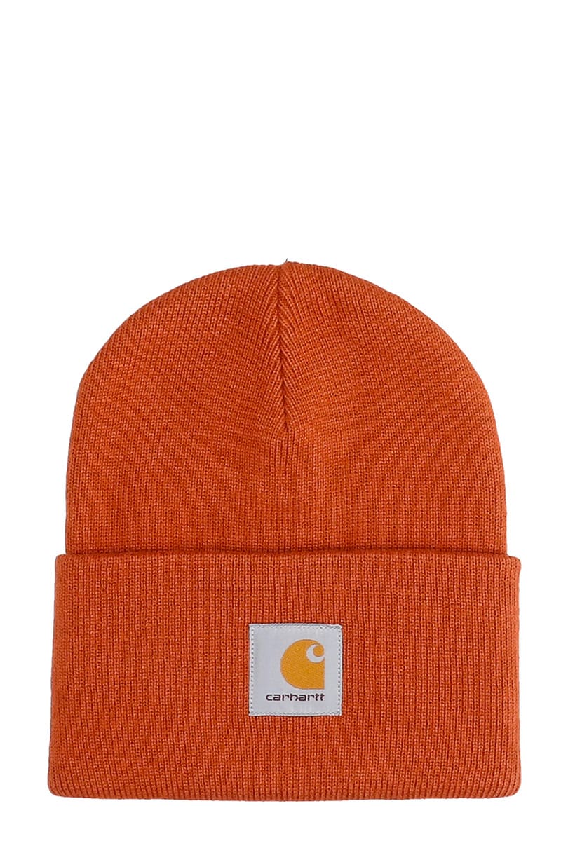 orange beanie carhartt