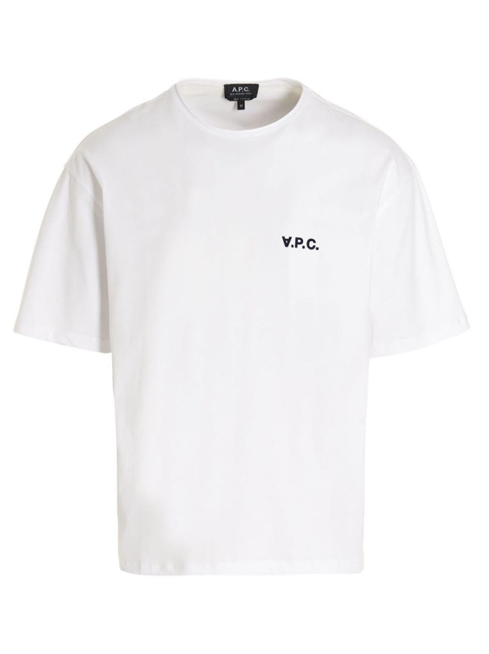 Apc A.p.c. Boxy Cotton Crew-neck T-shirt In White