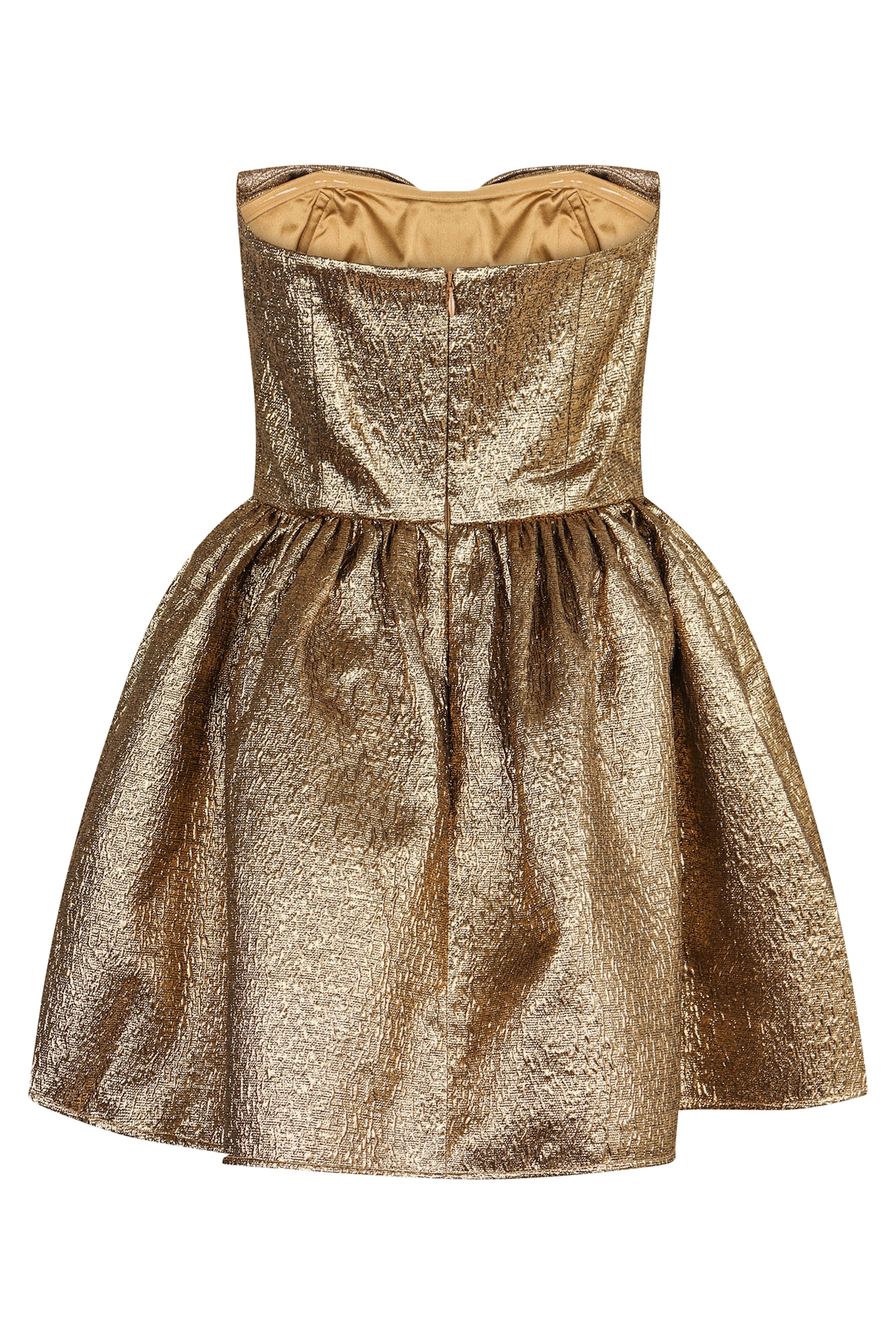 Self-portrait Metallic Fibre Fabric Mini Dress
