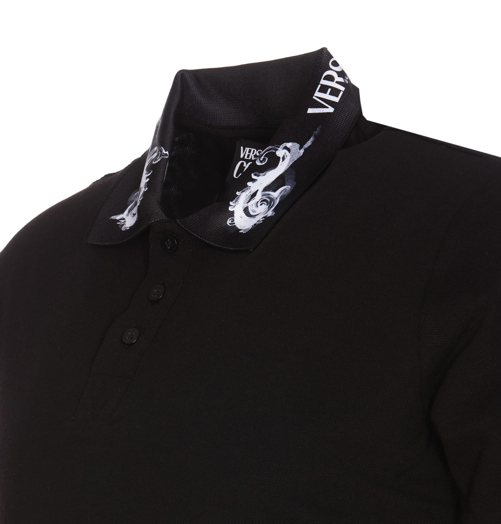 VERSACE JEANS COUTURE WATERCOLOUR COUTURE POLO