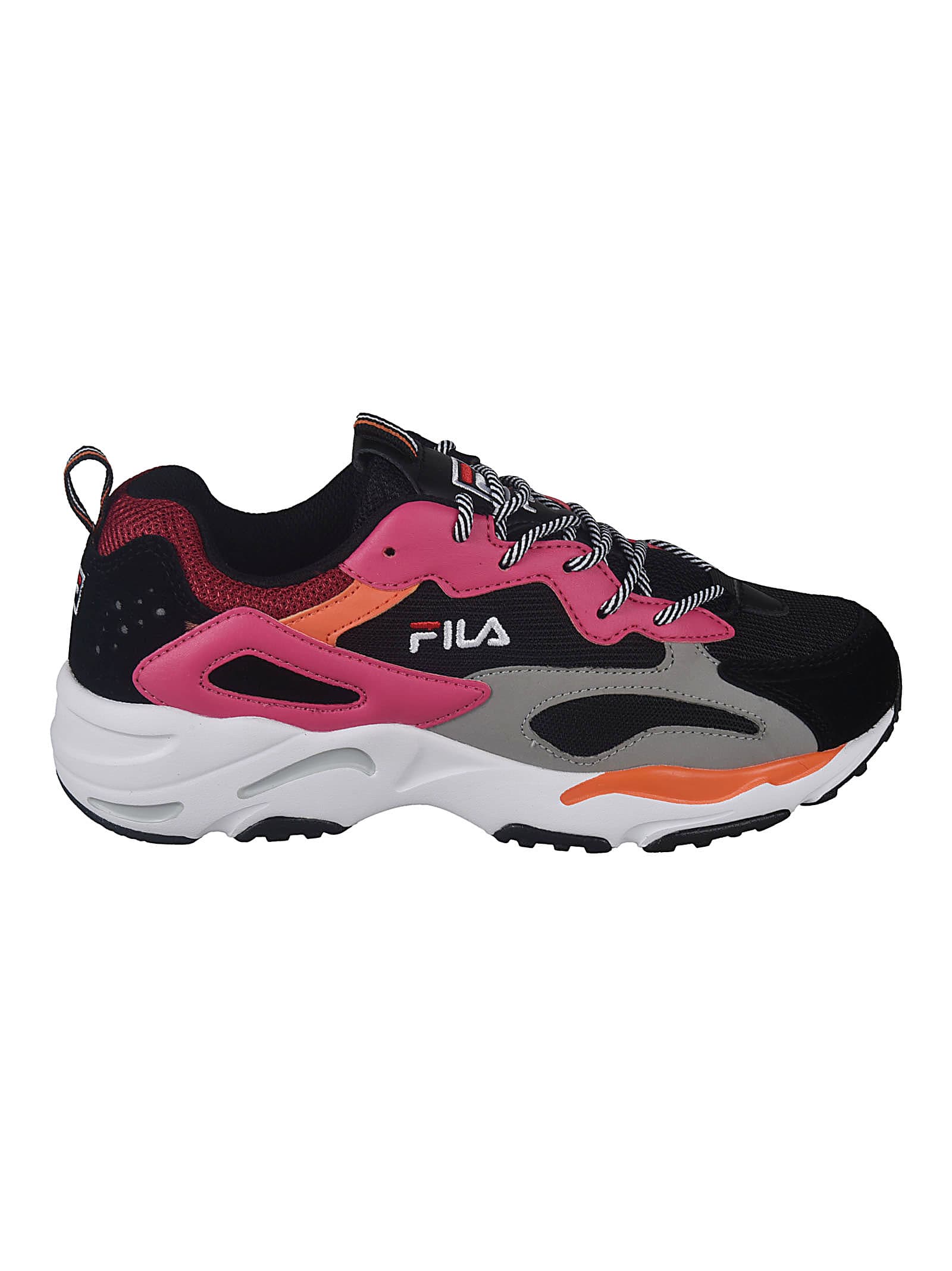fila sneakers black and pink