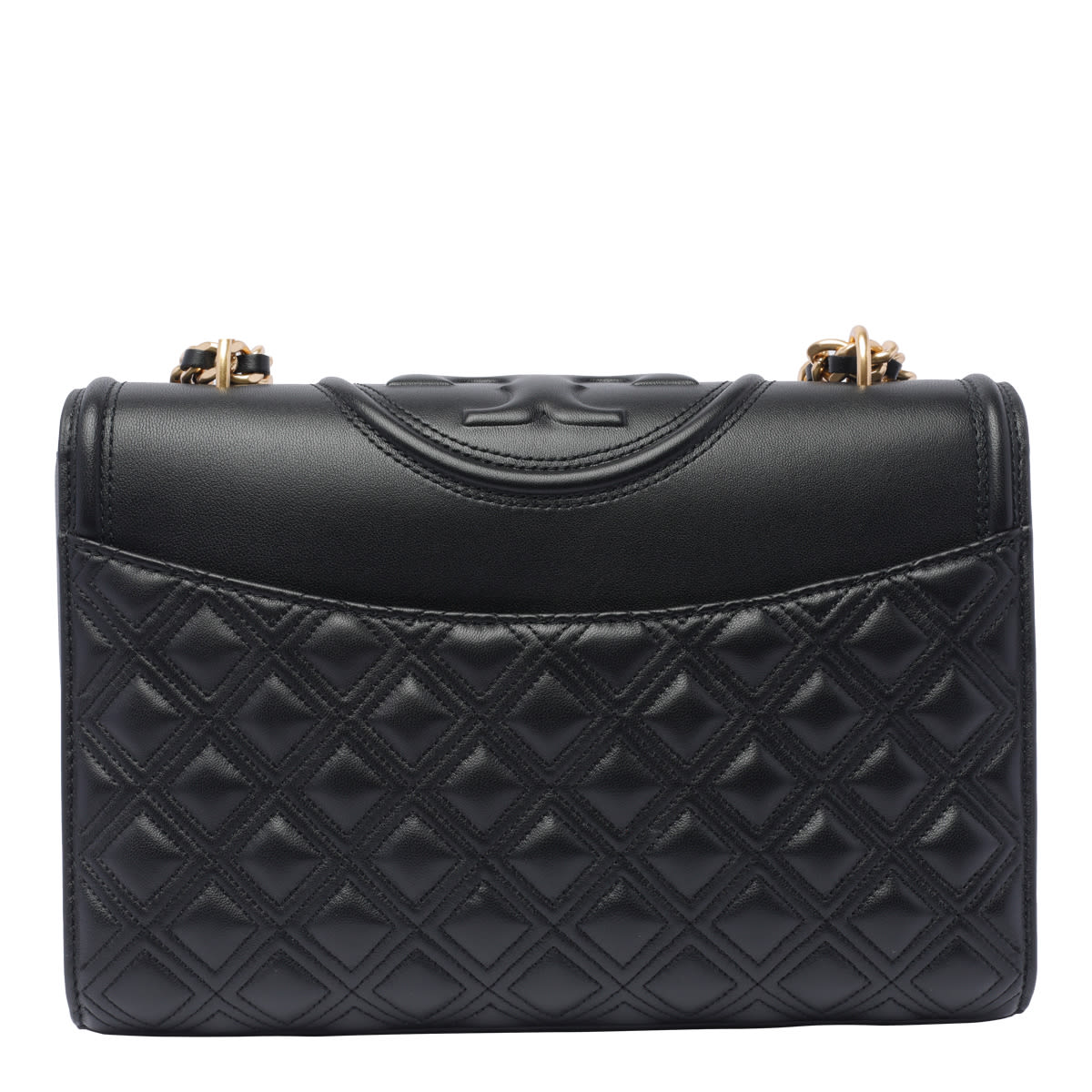 Shop Tory Burch Fleming Shoulder Bag In Black